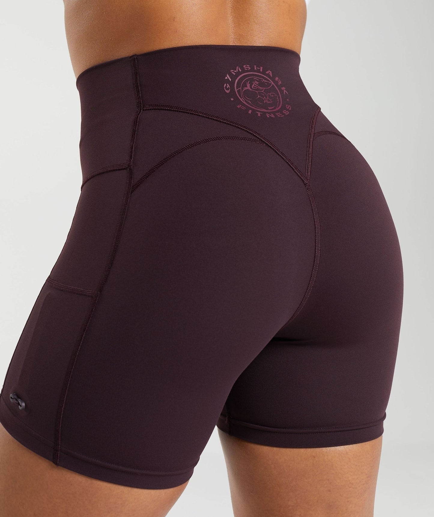 Gymshark Legacy Tight Shorts - Plum Brown