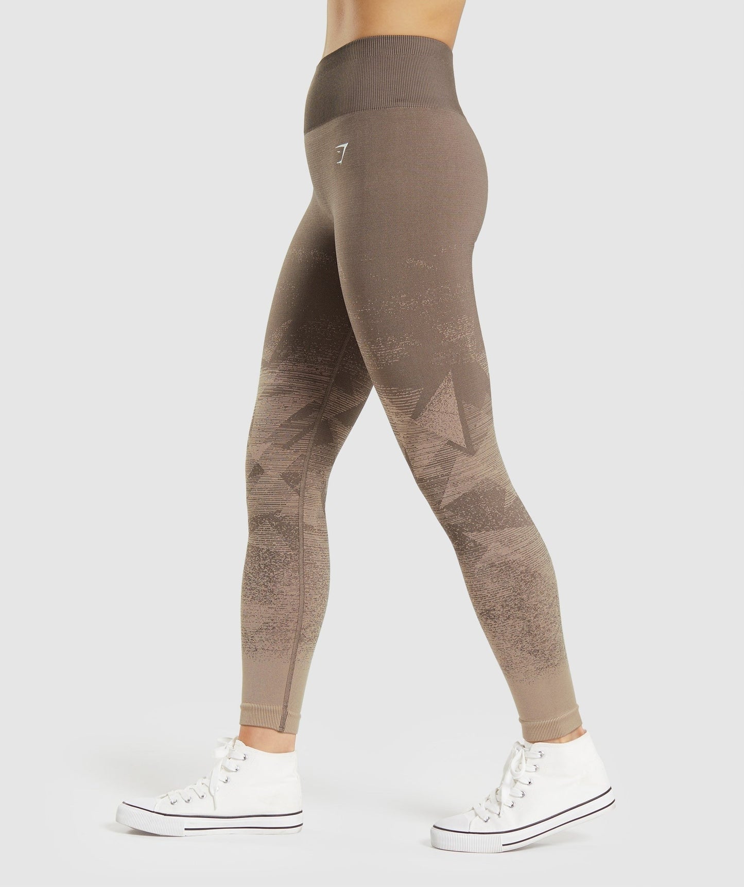 Gymshark Adapt Ombre Seamless Leggings - Triangle | Penny Brown Print