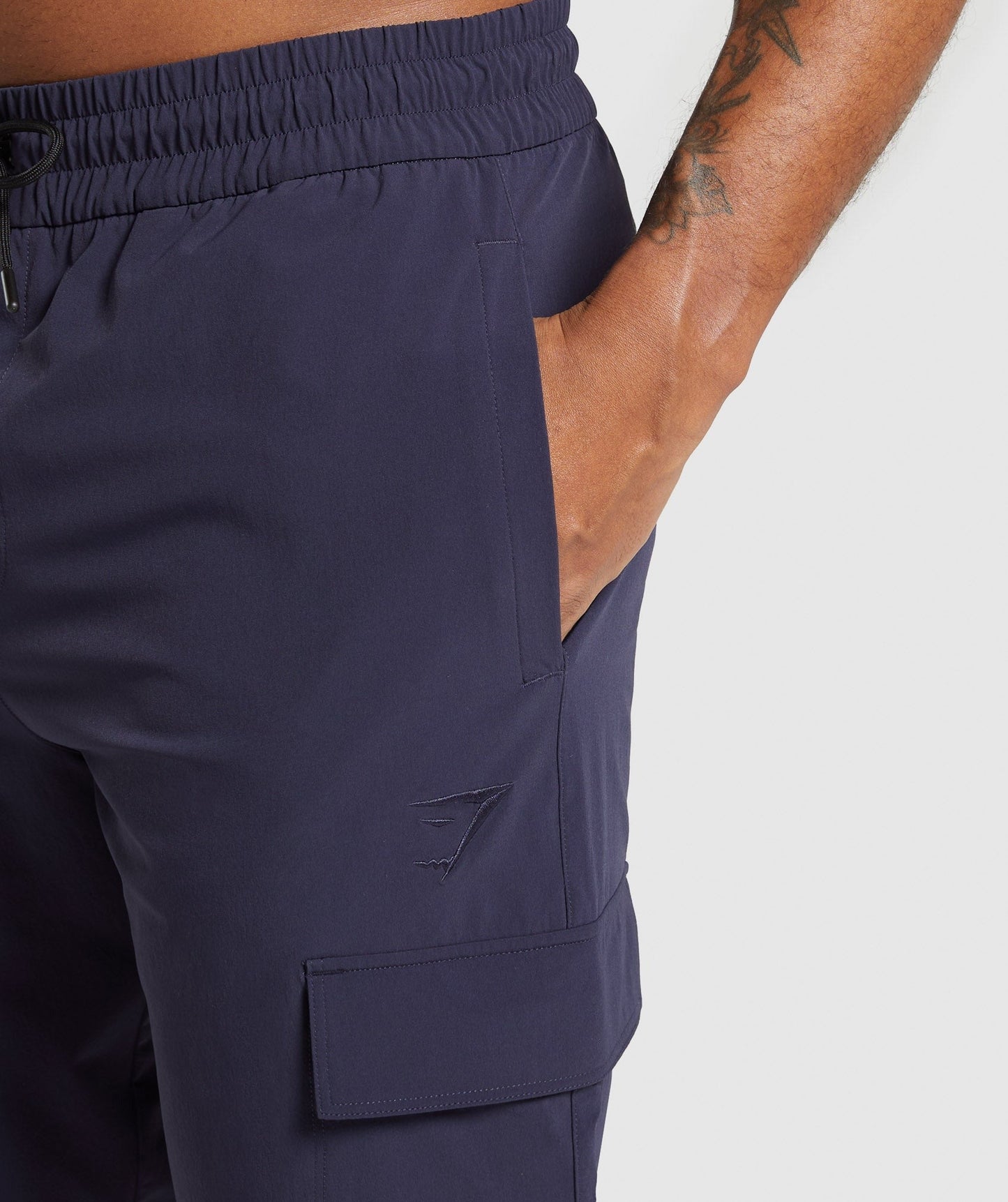 Gymshark Stretch Woven Cargo Pants - Heavy Blue