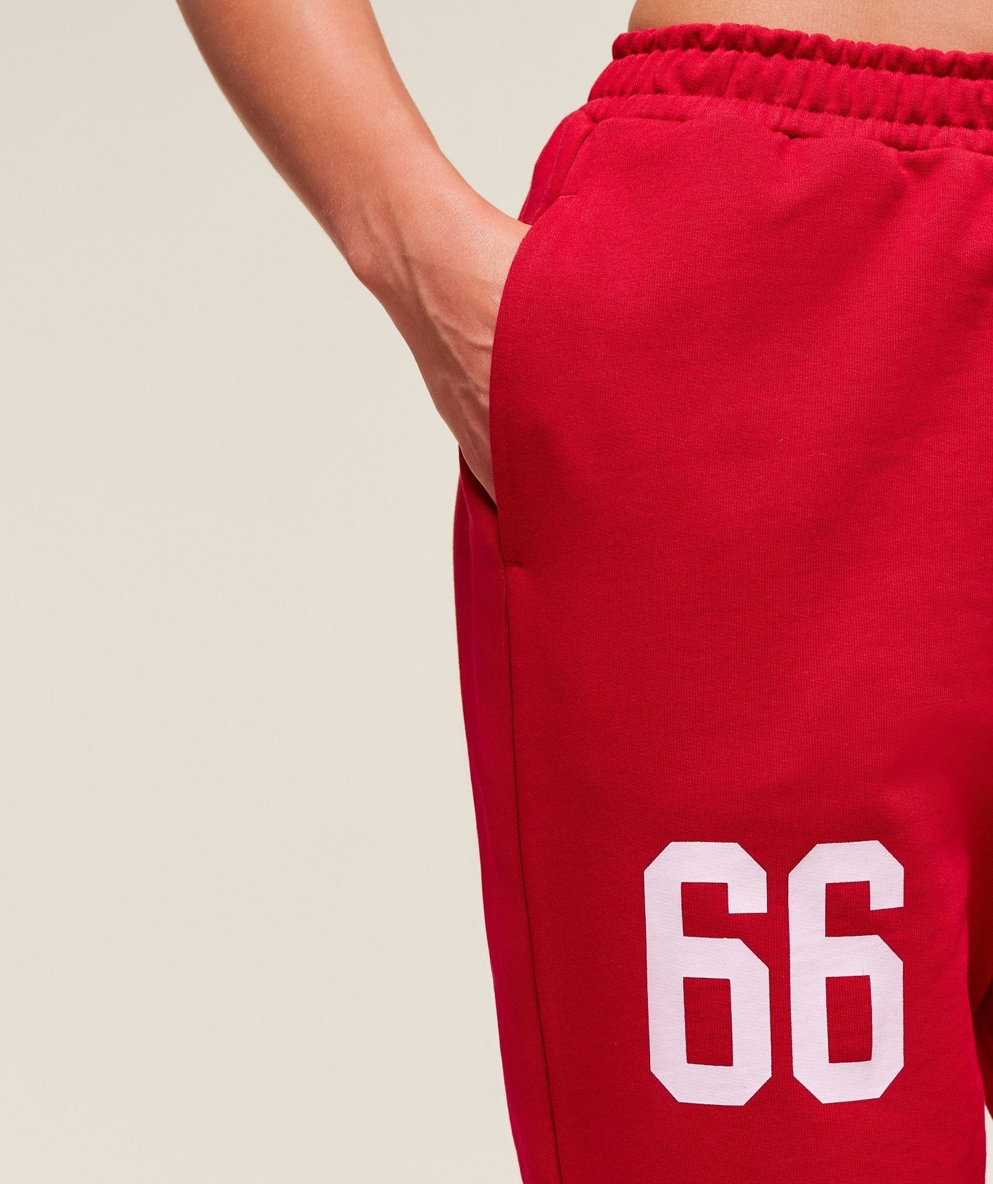 Gymshark Campus Graphic Oversized Jogger - Conditioning Red