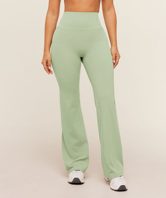 Gymshark Whitney Short Flared Legging - Haze Green