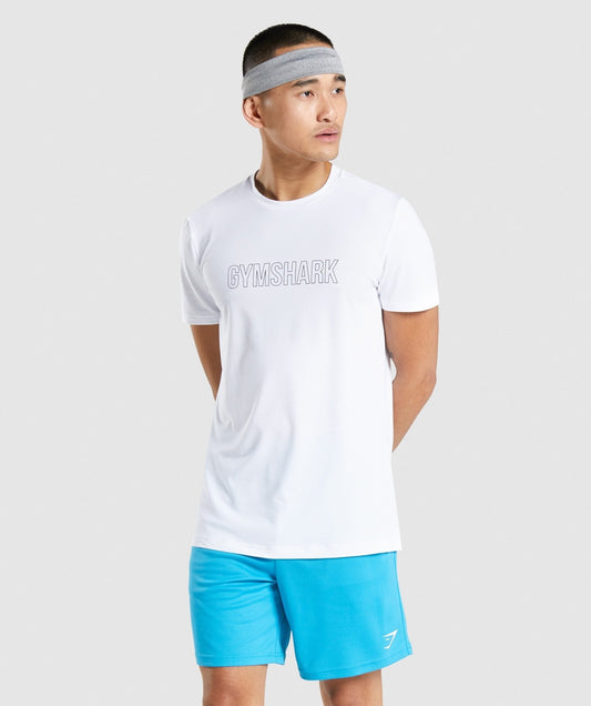 Gymshark Arrival Graphic T-Shirt - White