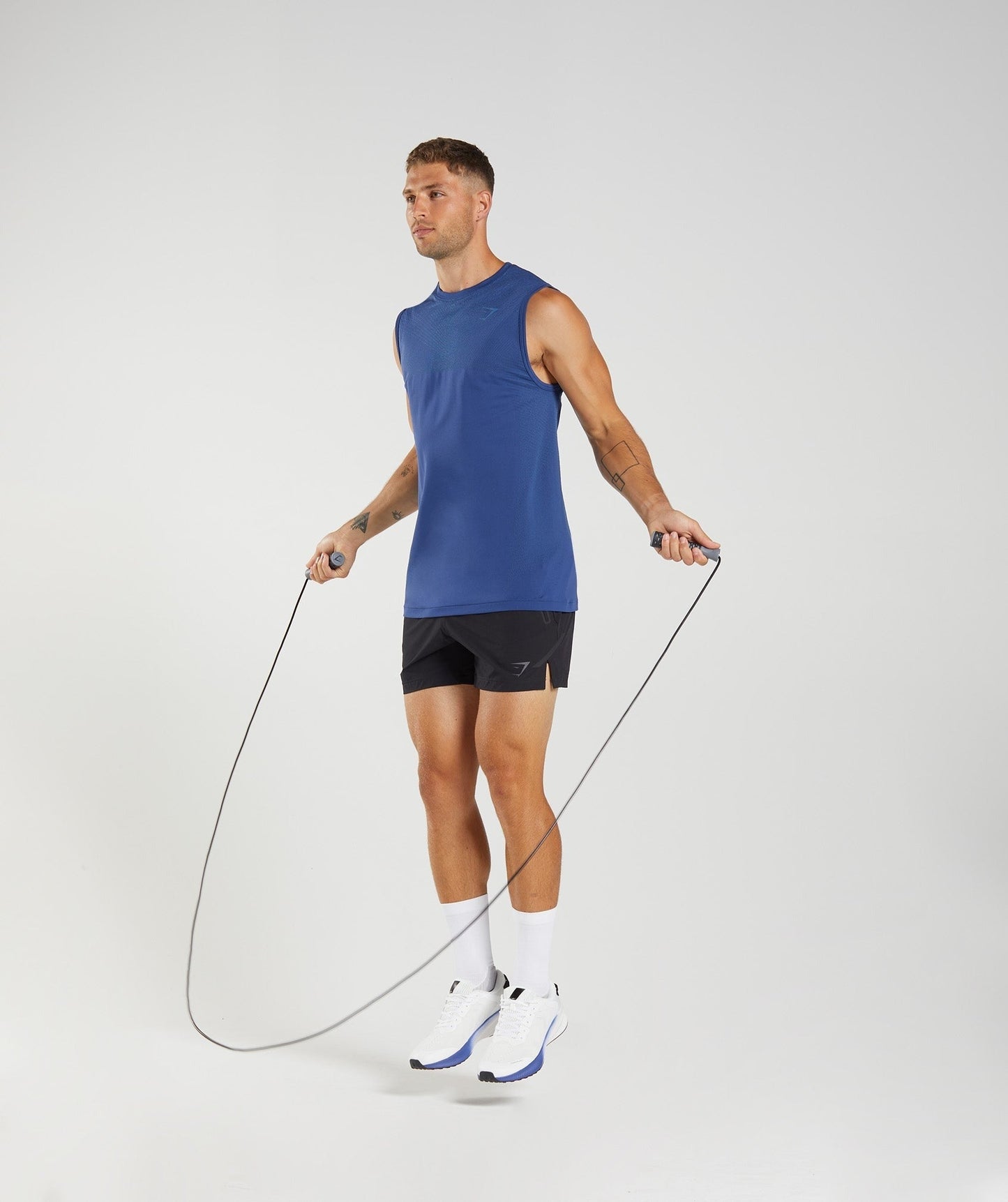 Gymshark Apex Seamless Tank - Stellar Blue/Lakeside Blue