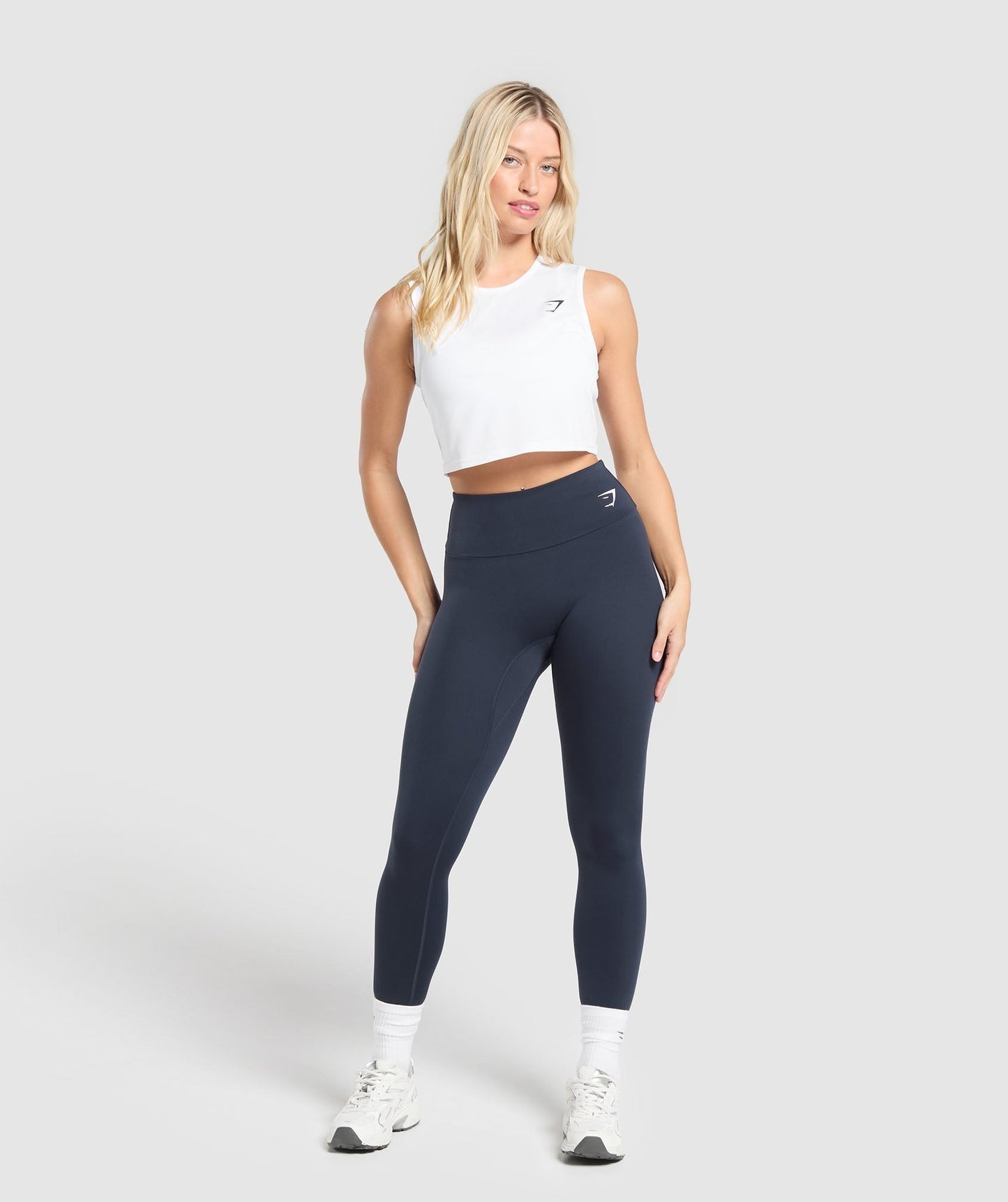 Gymshark Training Crop Tank - White