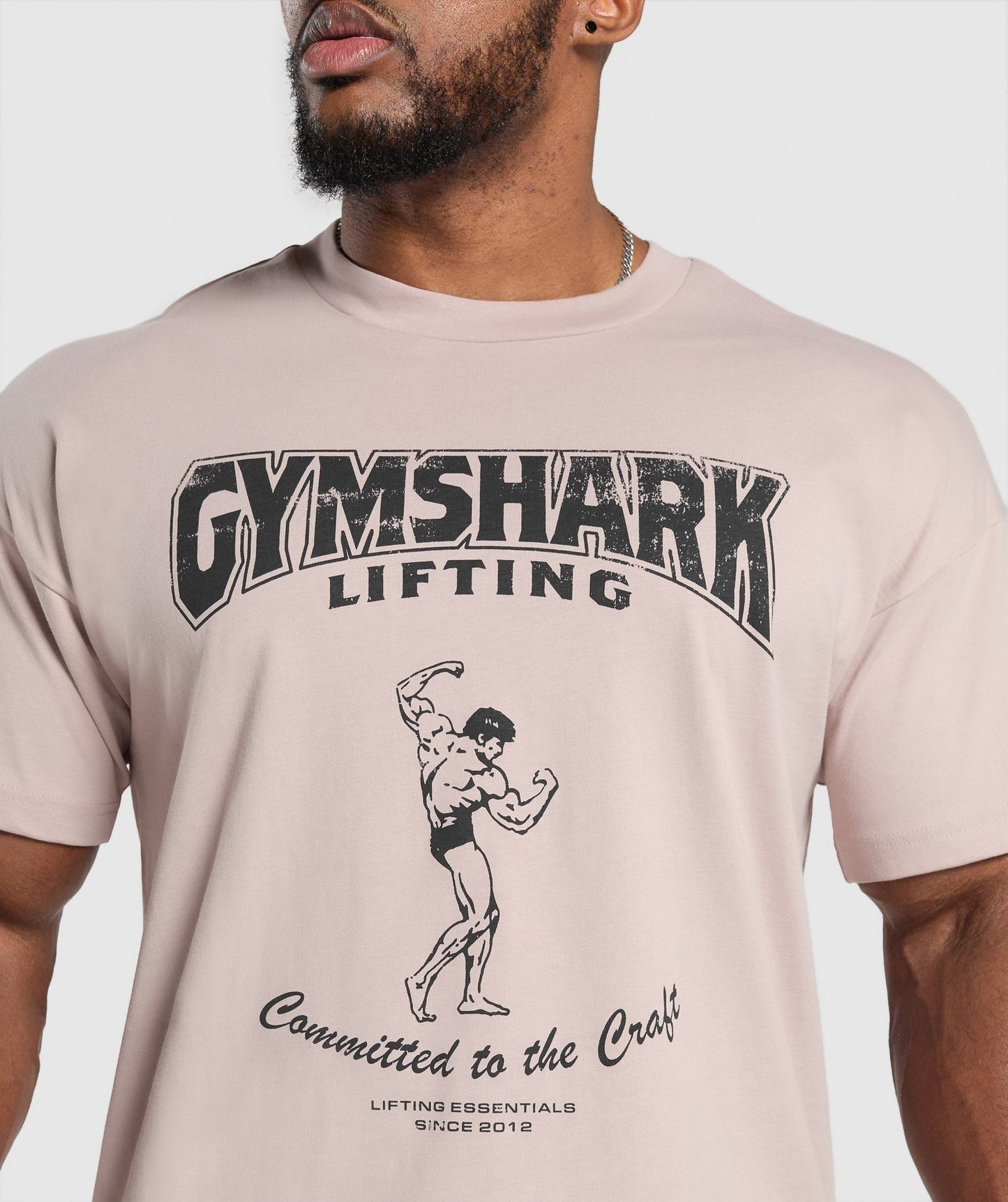 Gymshark Committed to the Craft T-Shirt - Muted Pink