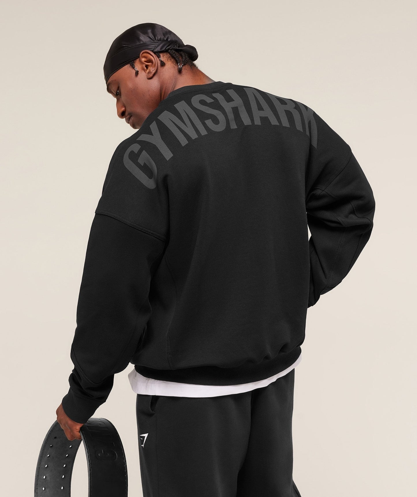 Gymshark Power Crew - Black/Asphalt Grey