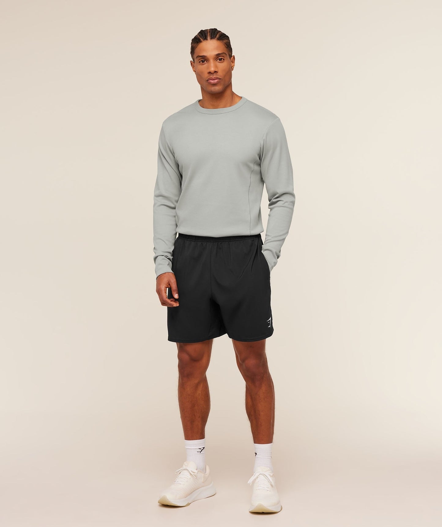 Gymshark Off Duty Long Sleeve T-Shirt - Smokey Grey
