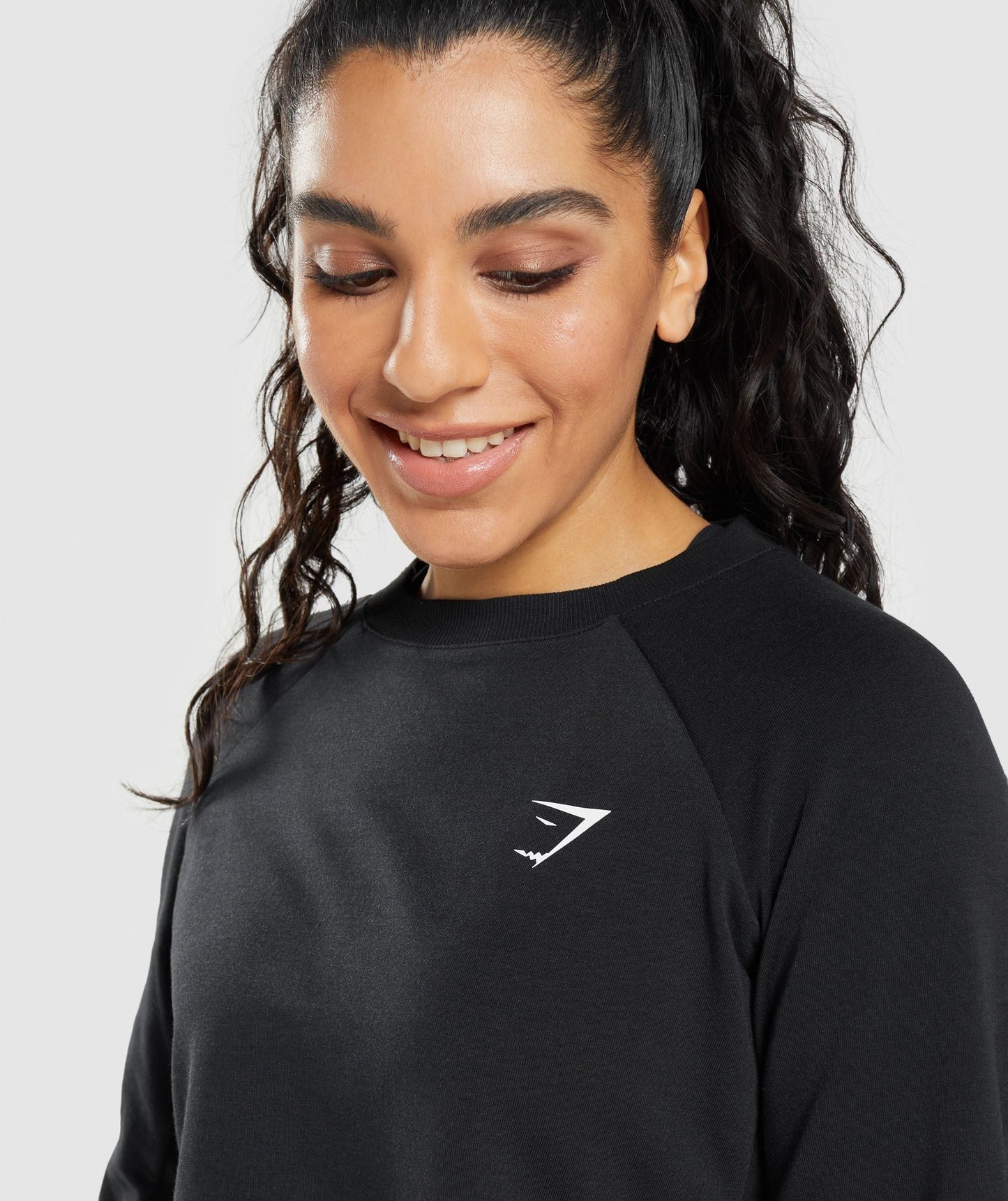 Gymshark Training Cropped Sweater - Black