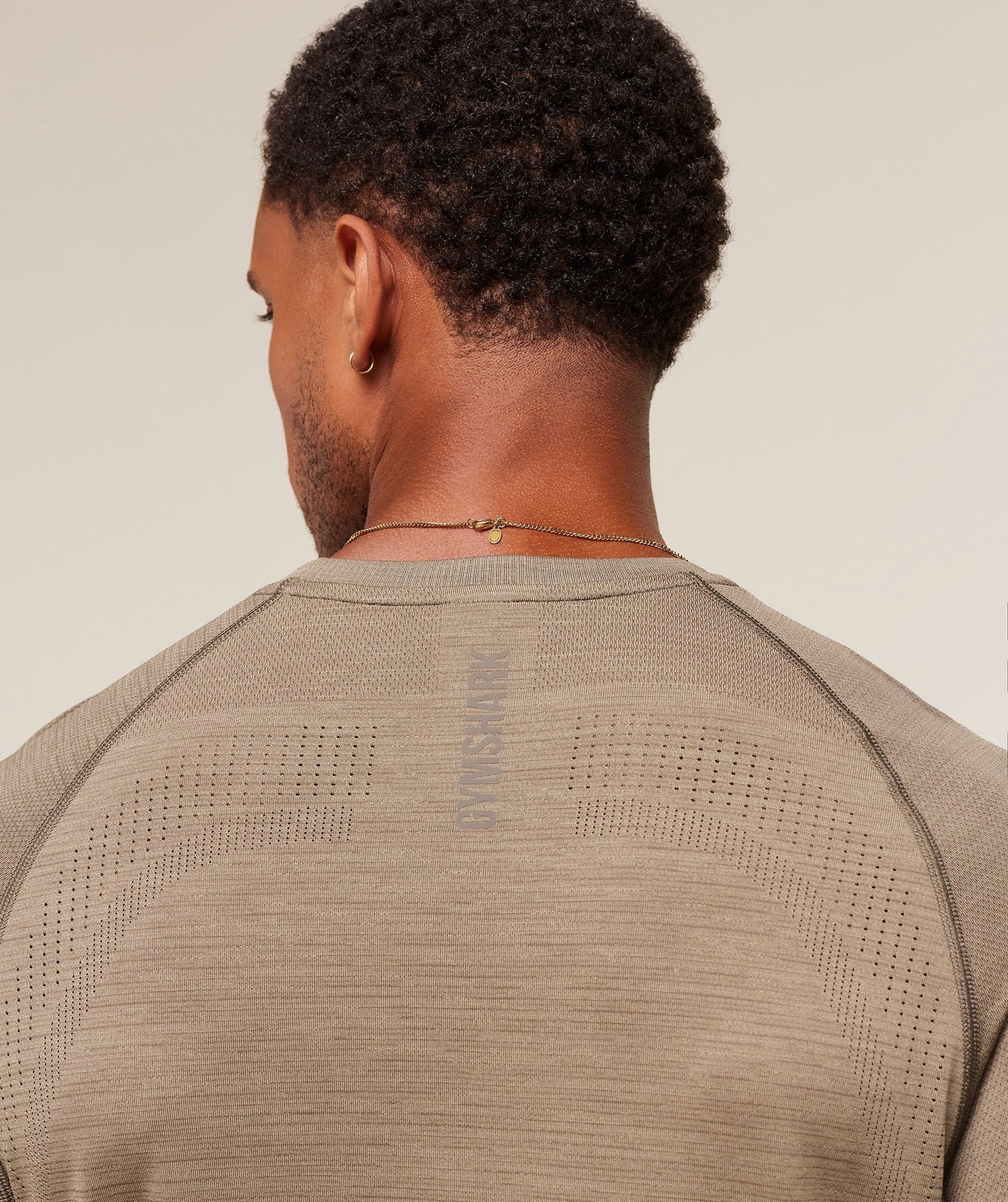 Gymshark Versatile Seamless T-Shirt - Cement Brown/Camo Brown