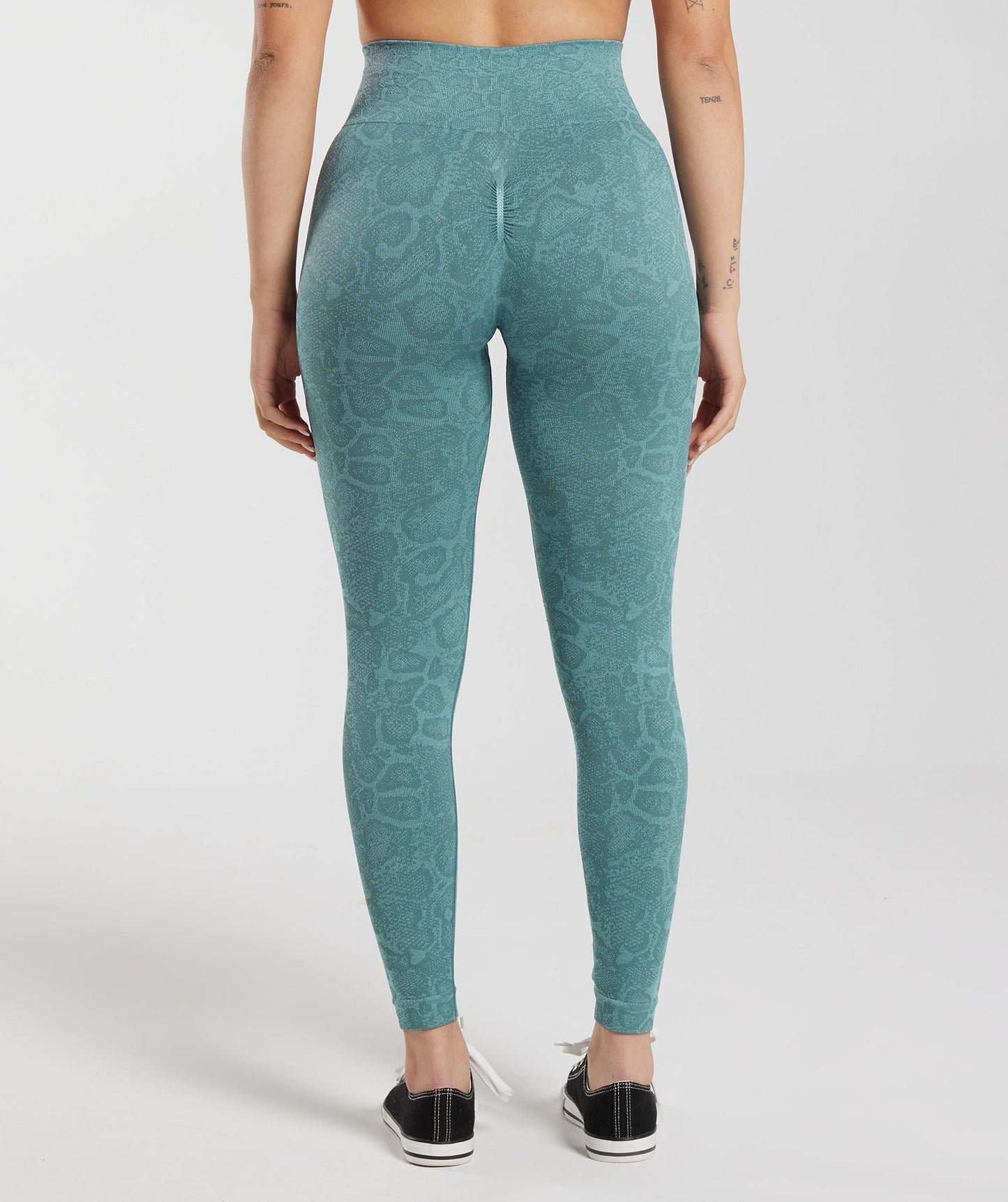 Gymshark Adapt Animal Seamless Leggings - Iceberg Blue/Thunder Blue