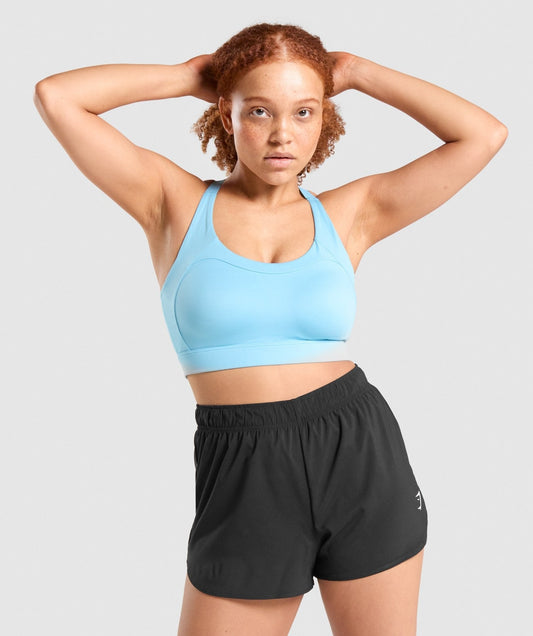 Gymshark Racer Back Sports Bra - Light Blue