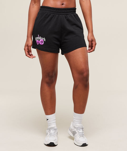 Gymshark Cherry Graphic Shorts - Black