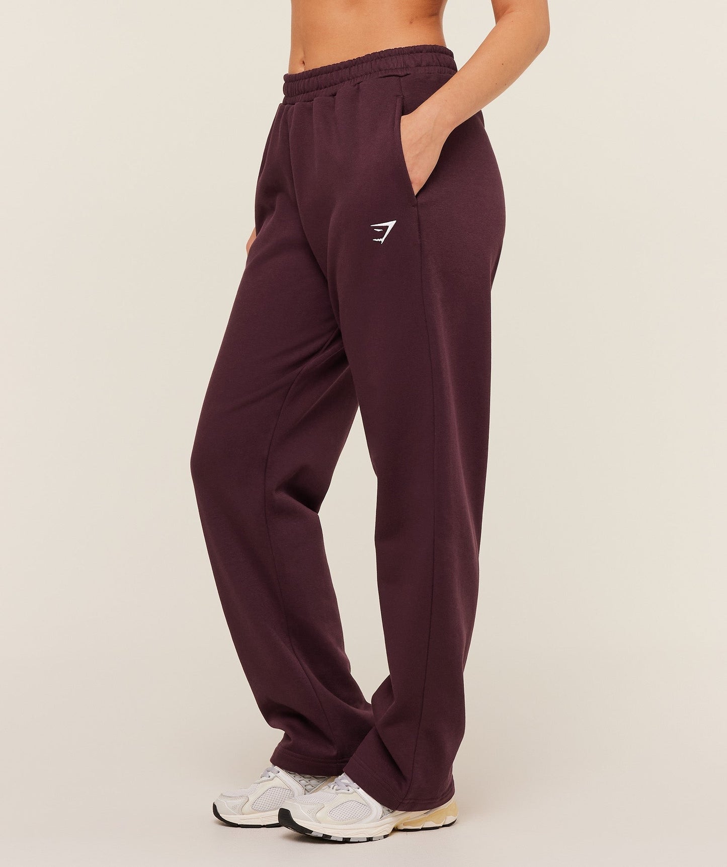 Gymshark Training Fleece Straight Leg Regular Joggers - GS Cherry Purple