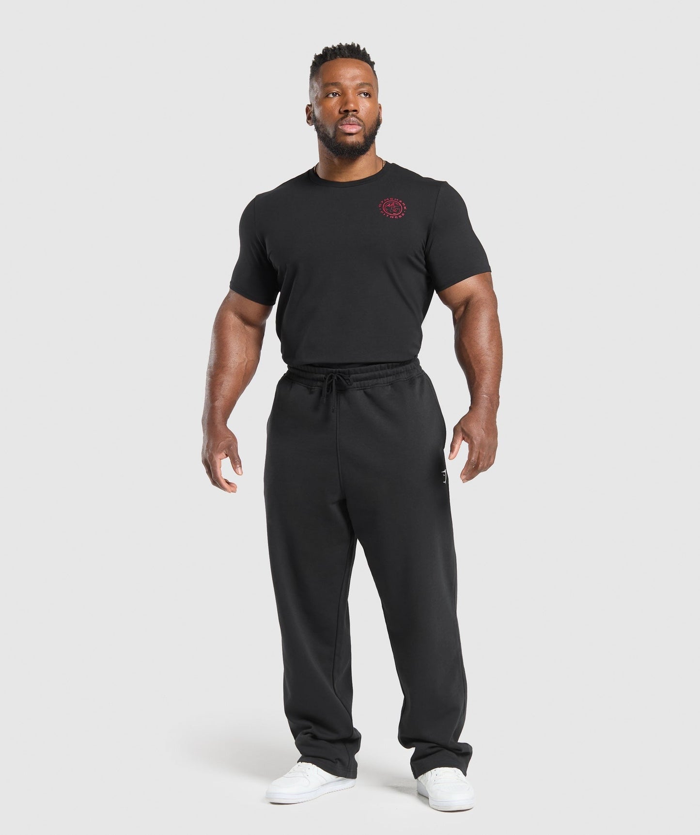 Gymshark Legacy T-Shirt - Black/Conditioning Red