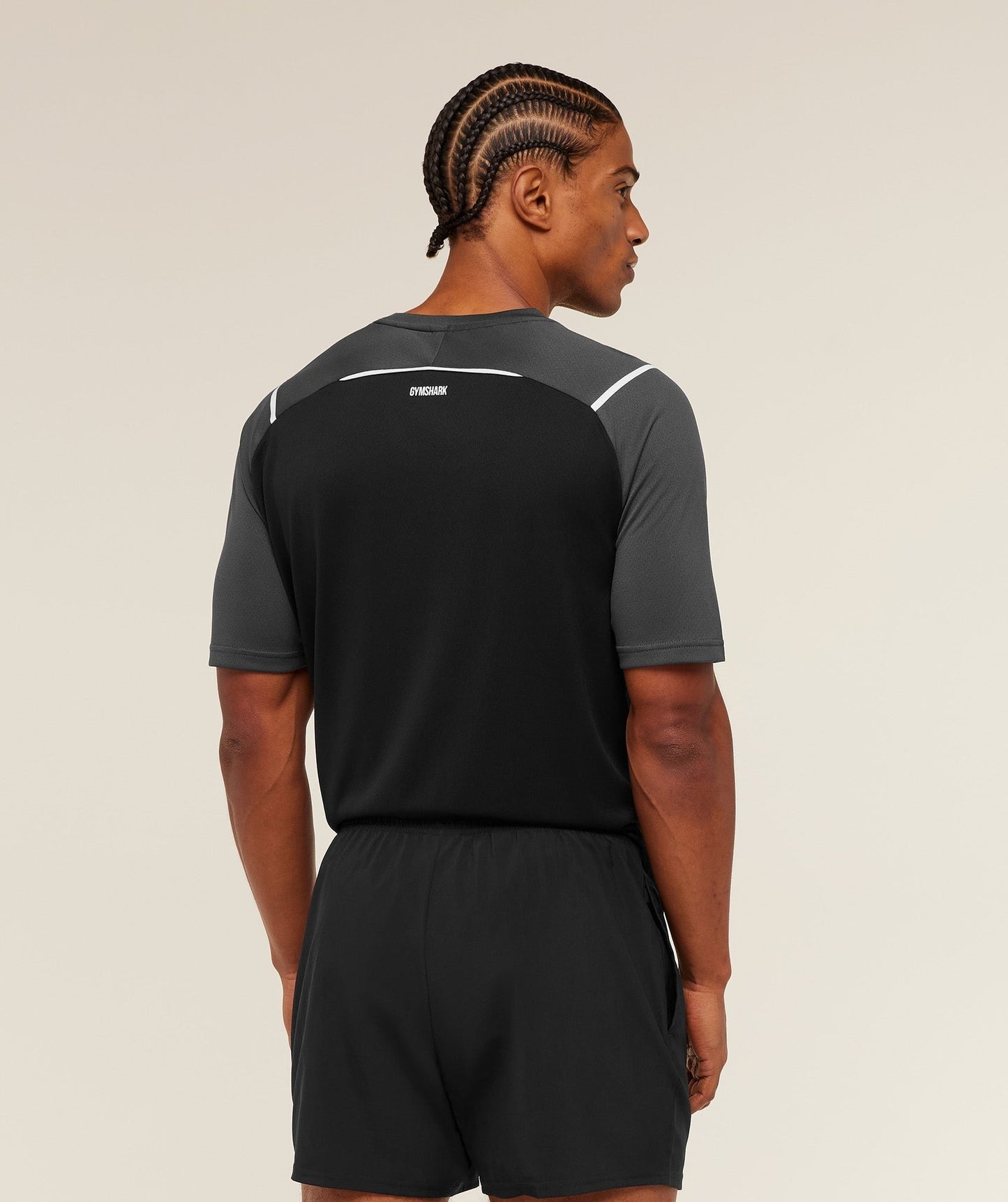 Gymshark Arrival Contrast T-Shirt - Grey/Black