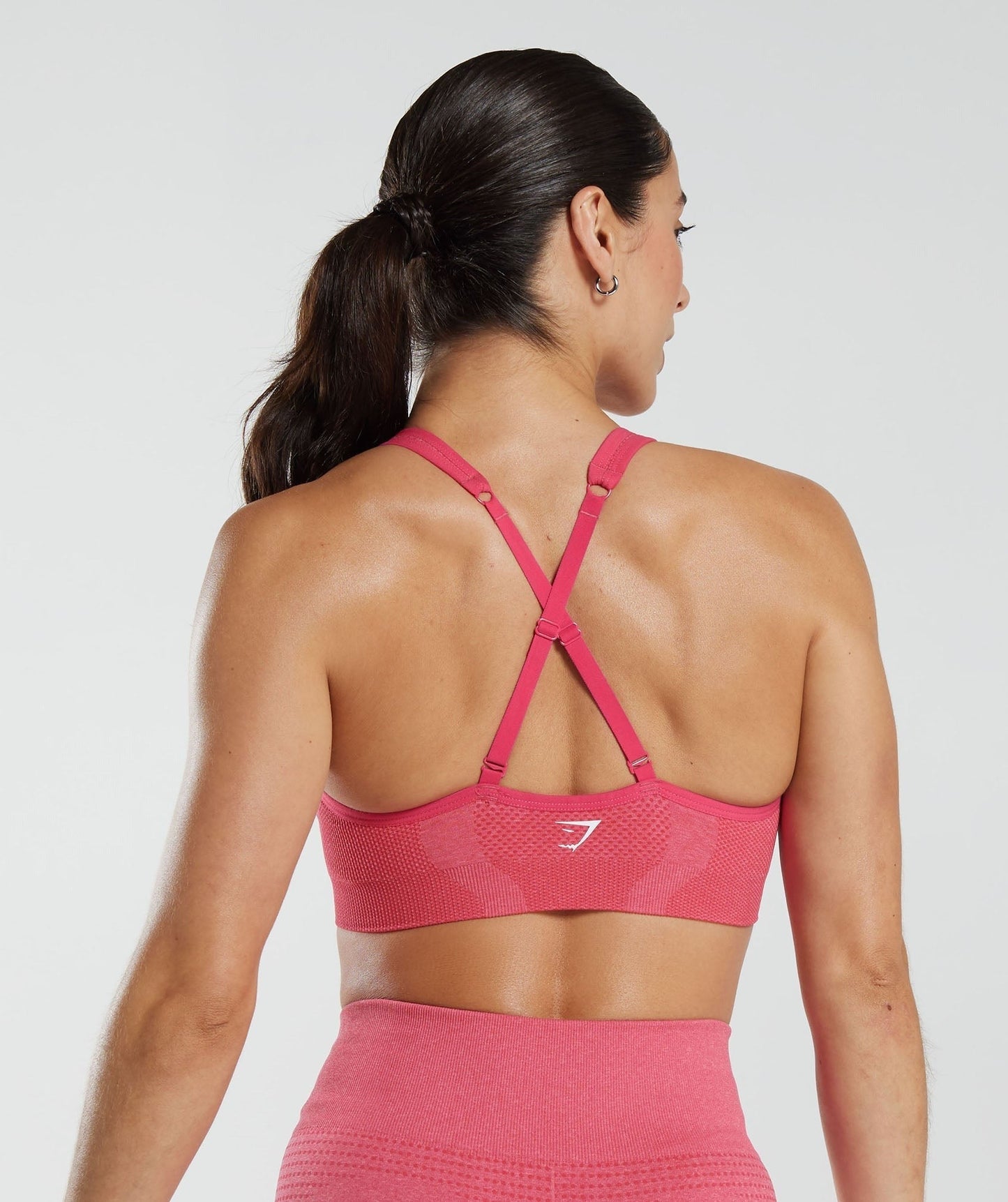 Gymshark Vital V Neck Sports Bra - Bright Fuchsia Marl