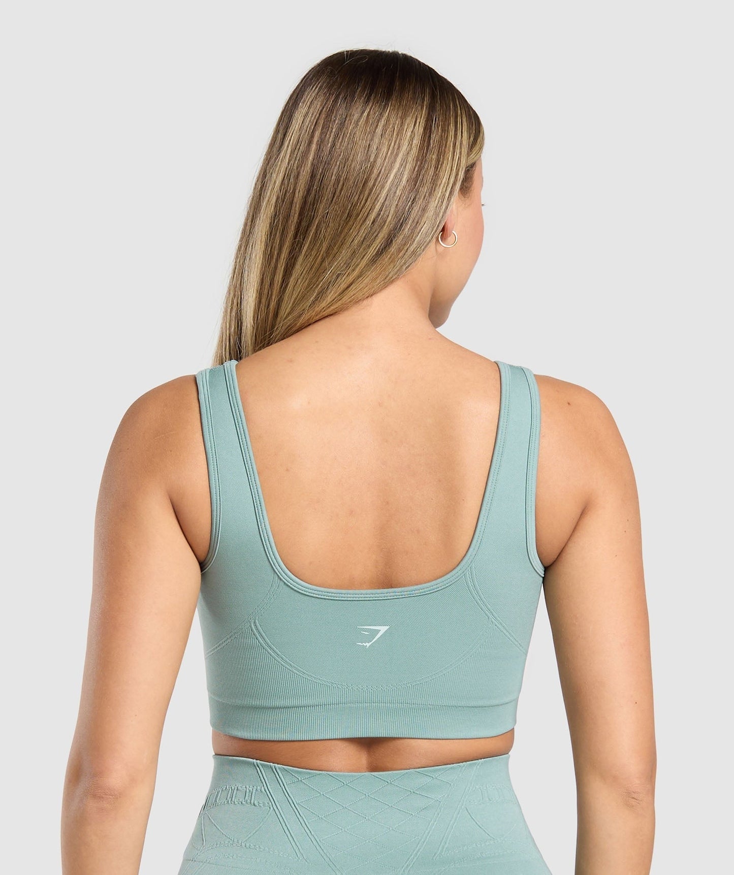 Gymshark Corset Seamless Sports Bra - Celeste Blue