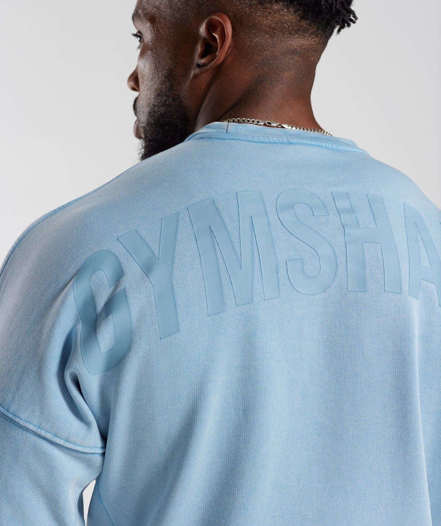 Gymshark Power Washed Crew - Ozone Blue