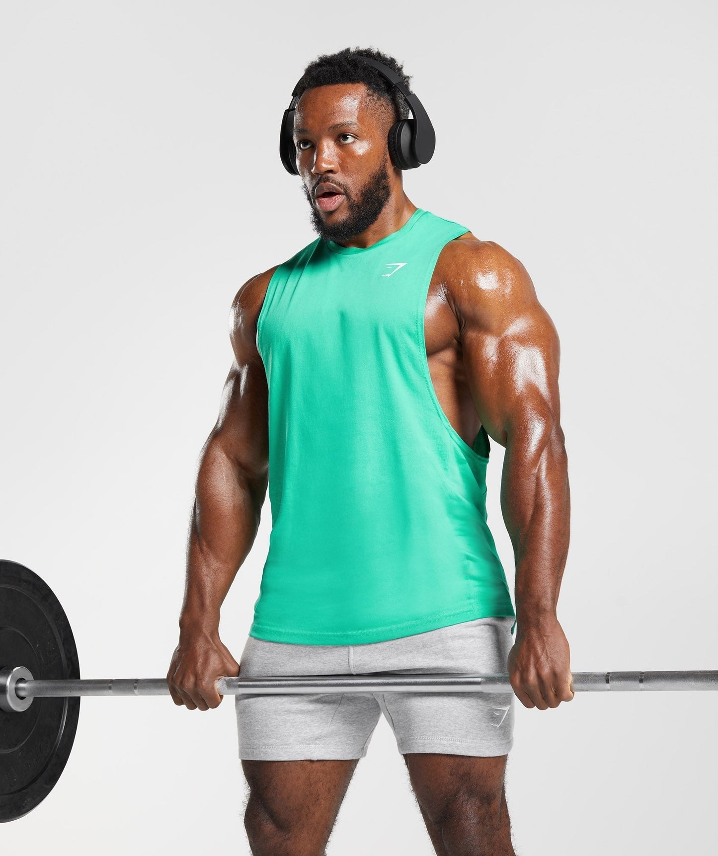Gymshark React Drop Arm Tank - Tropic Green