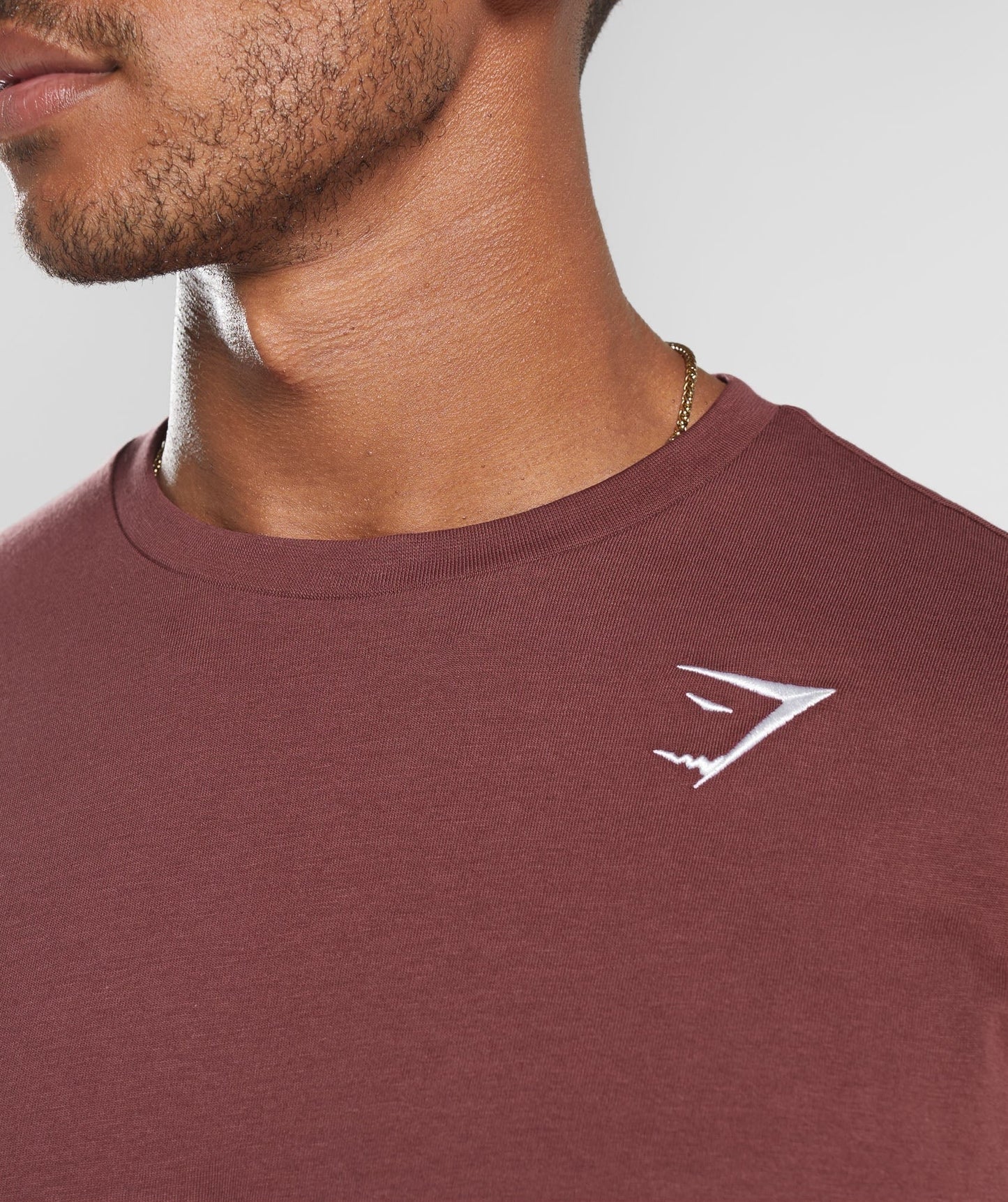Gymshark Crest T-Shirt - Washed Burgundy