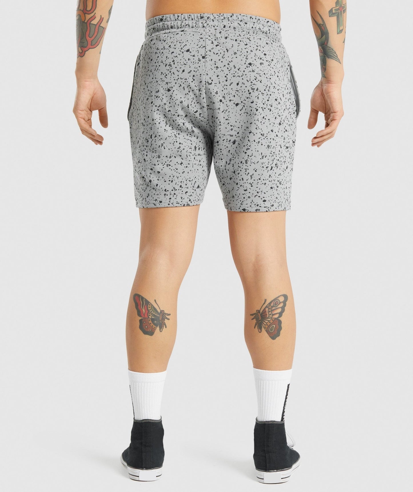 Gymshark Micro Print Shorts - Grey