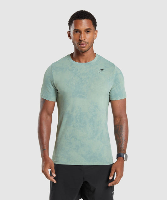 Gymshark Washed Seamless T-Shirt - Blue
