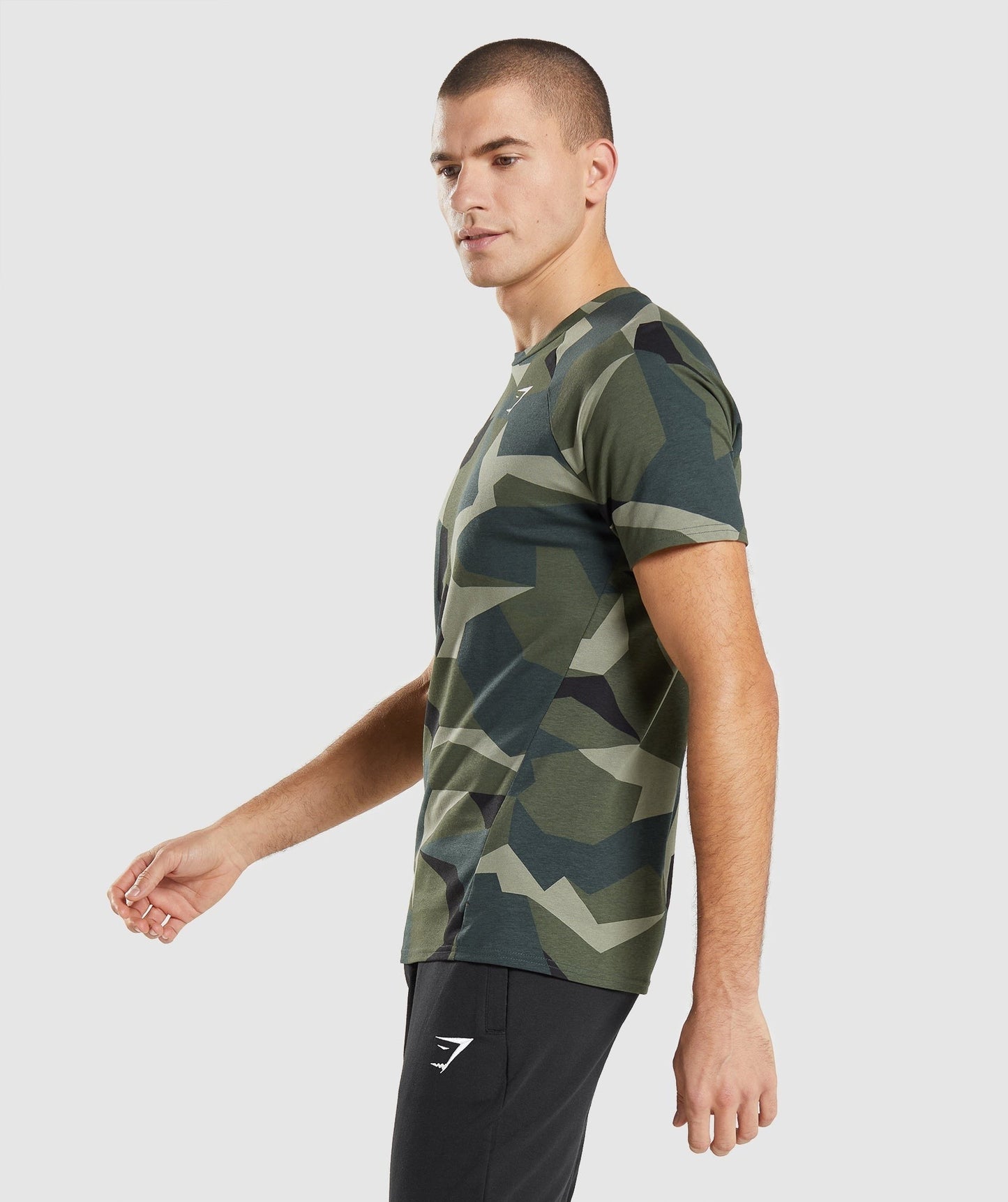 Gymshark Critical T-Shirt - Green Print