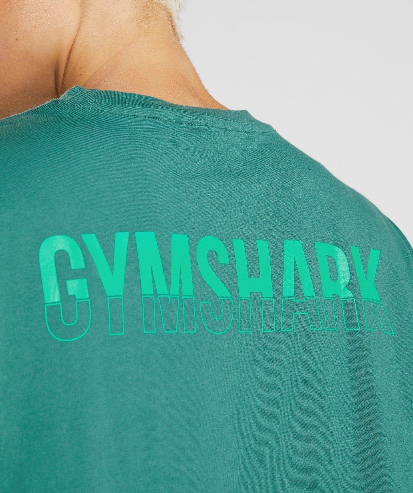 Gymshark Fraction Oversized T-Shirt - Hoya Green