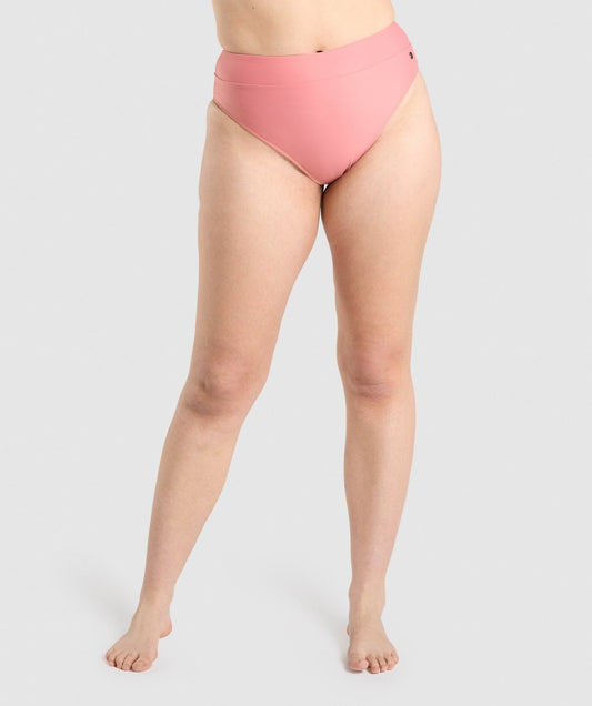 Gymshark High Rise Bikini Bottoms - Light Pink