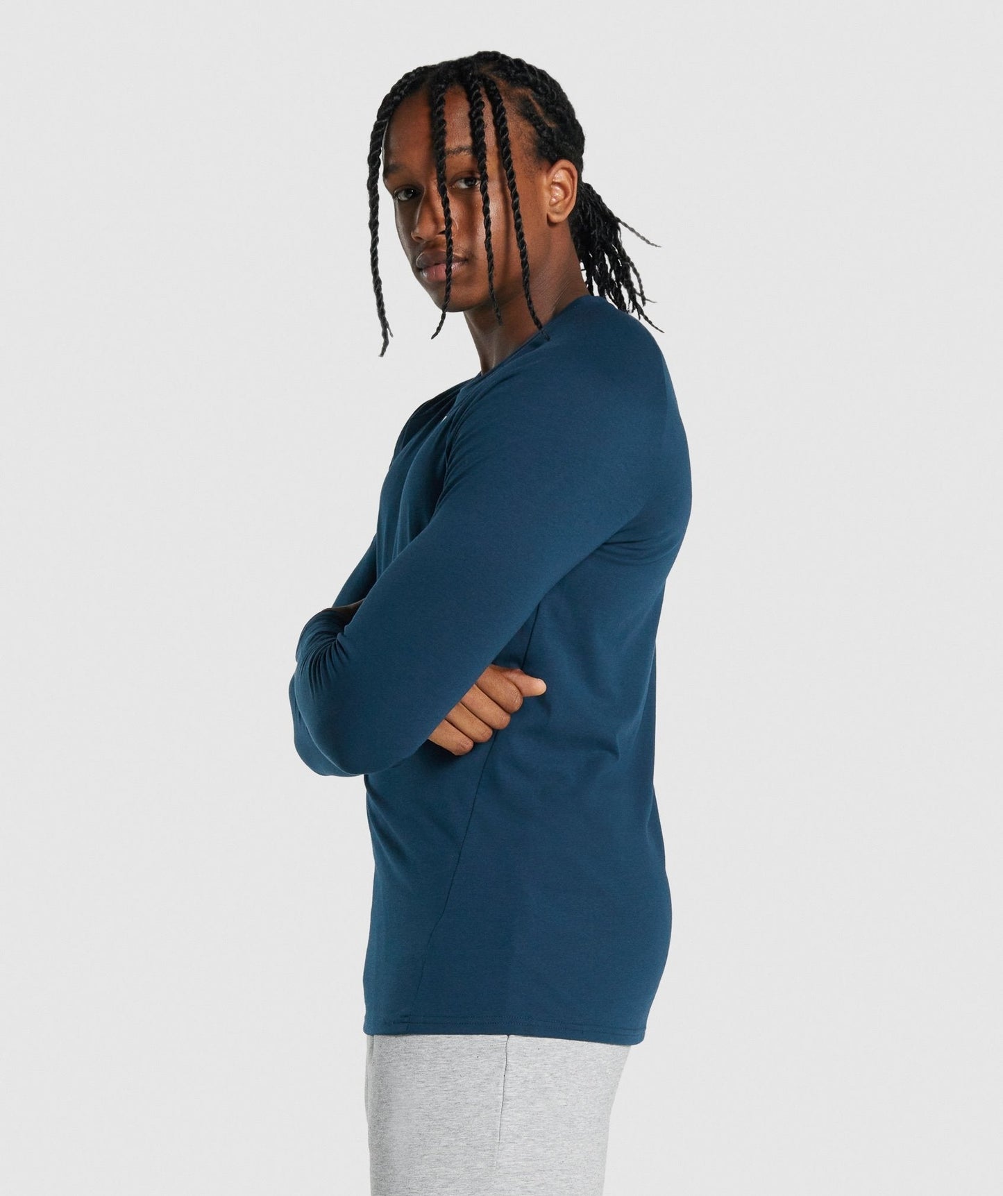 Gymshark Critical 2.0 Long Sleeve T-Shirt - Navy