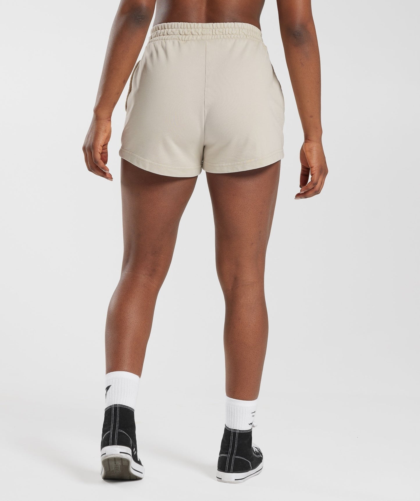 Gymshark Collegiate Sweat Shorts - Mushroom Brown