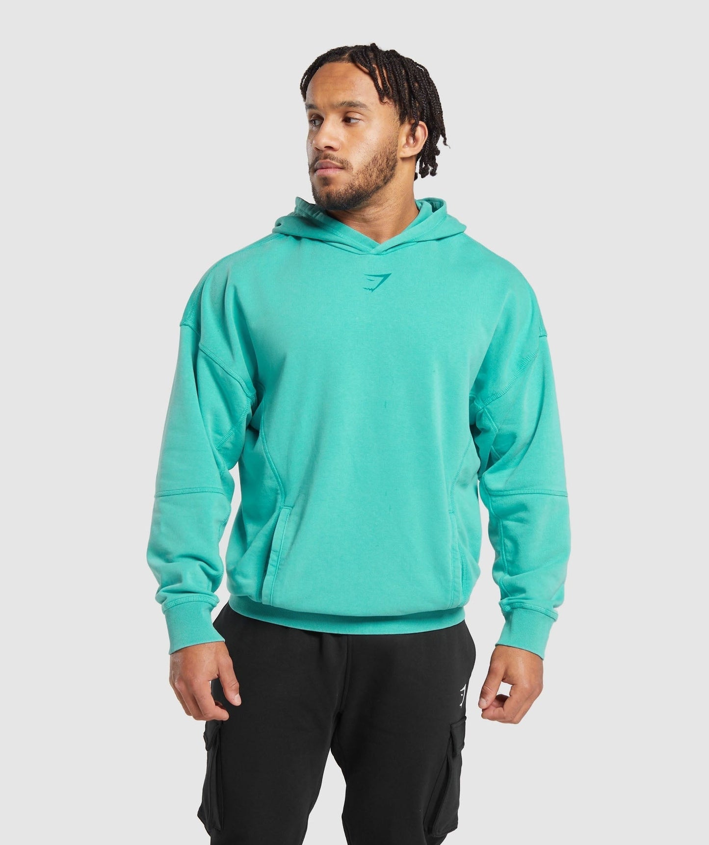 Gymshark Heritage Washed Hoodie - Capri Blue