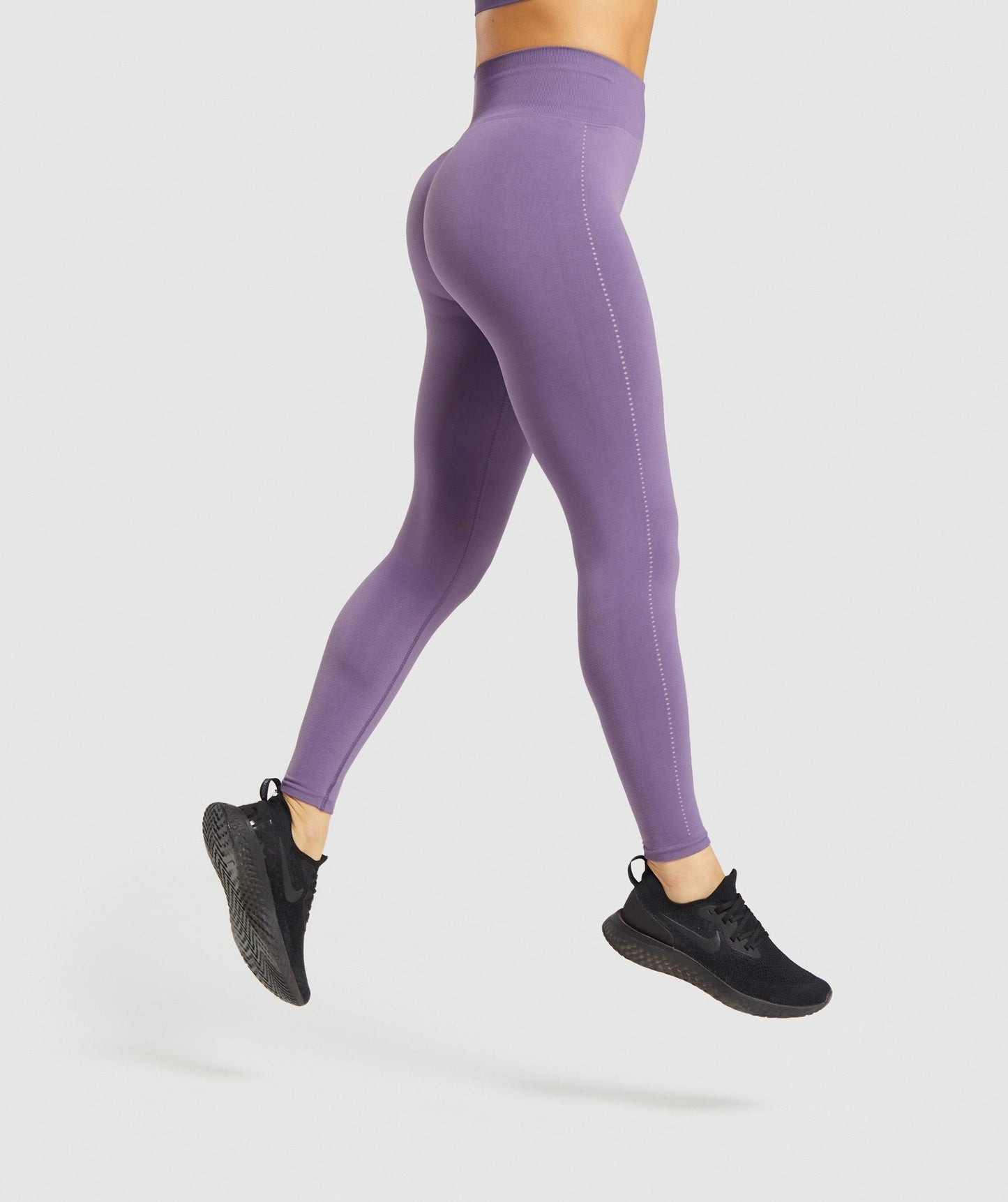 Gymshark Breeze Lightweight Seamless Tights - Purple