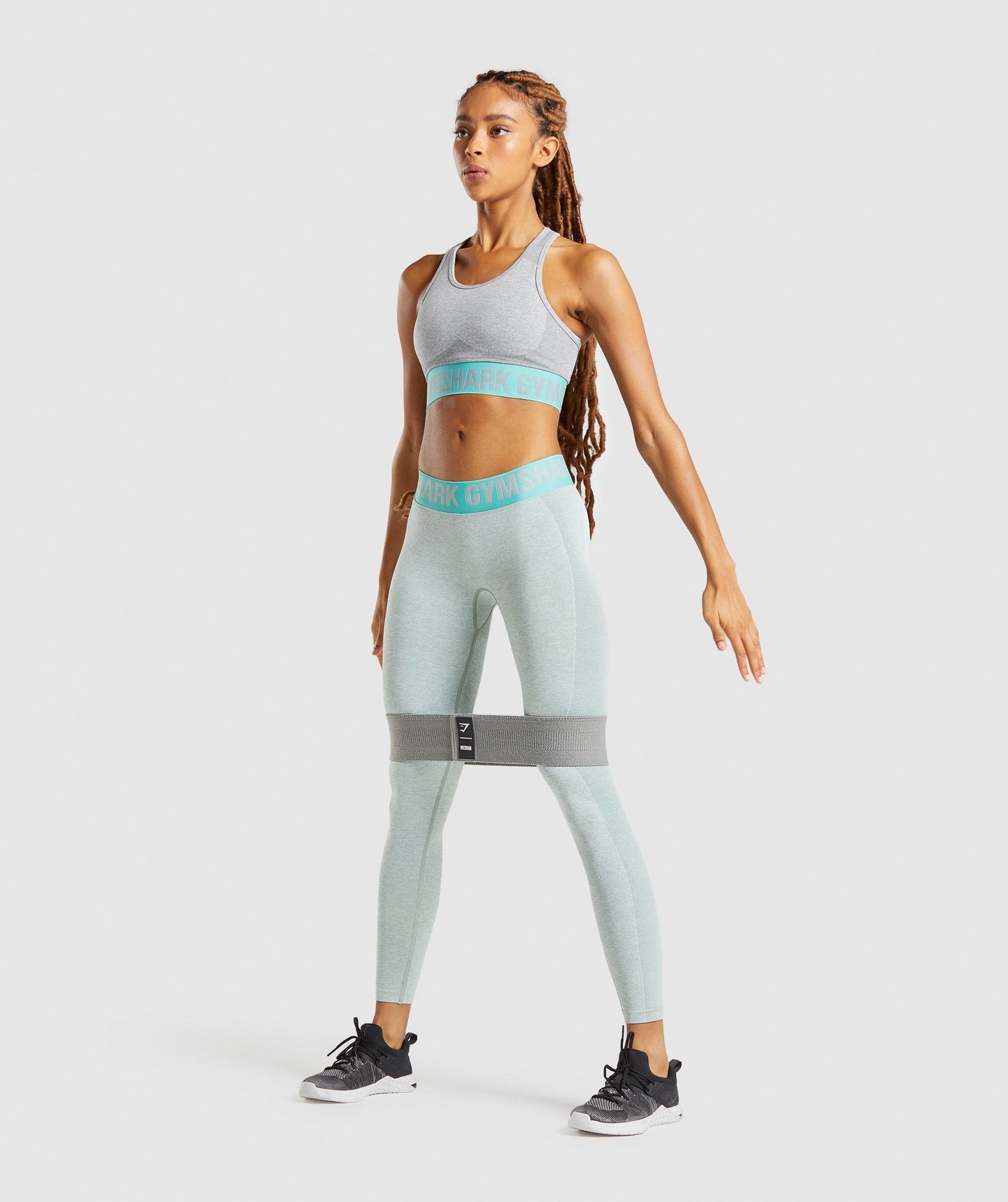 Gymshark Flex Low Rise Leggings - Light Green Marl/Light Green