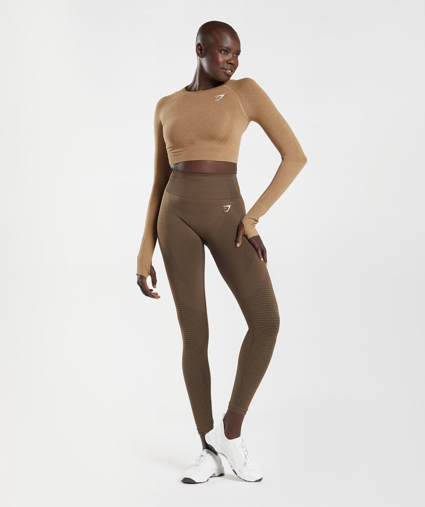 Gymshark Vital Crop Top - Fawn Marl