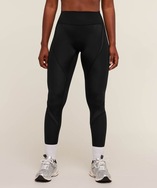 Gymshark Mesh Panel Leggings - GS Black
