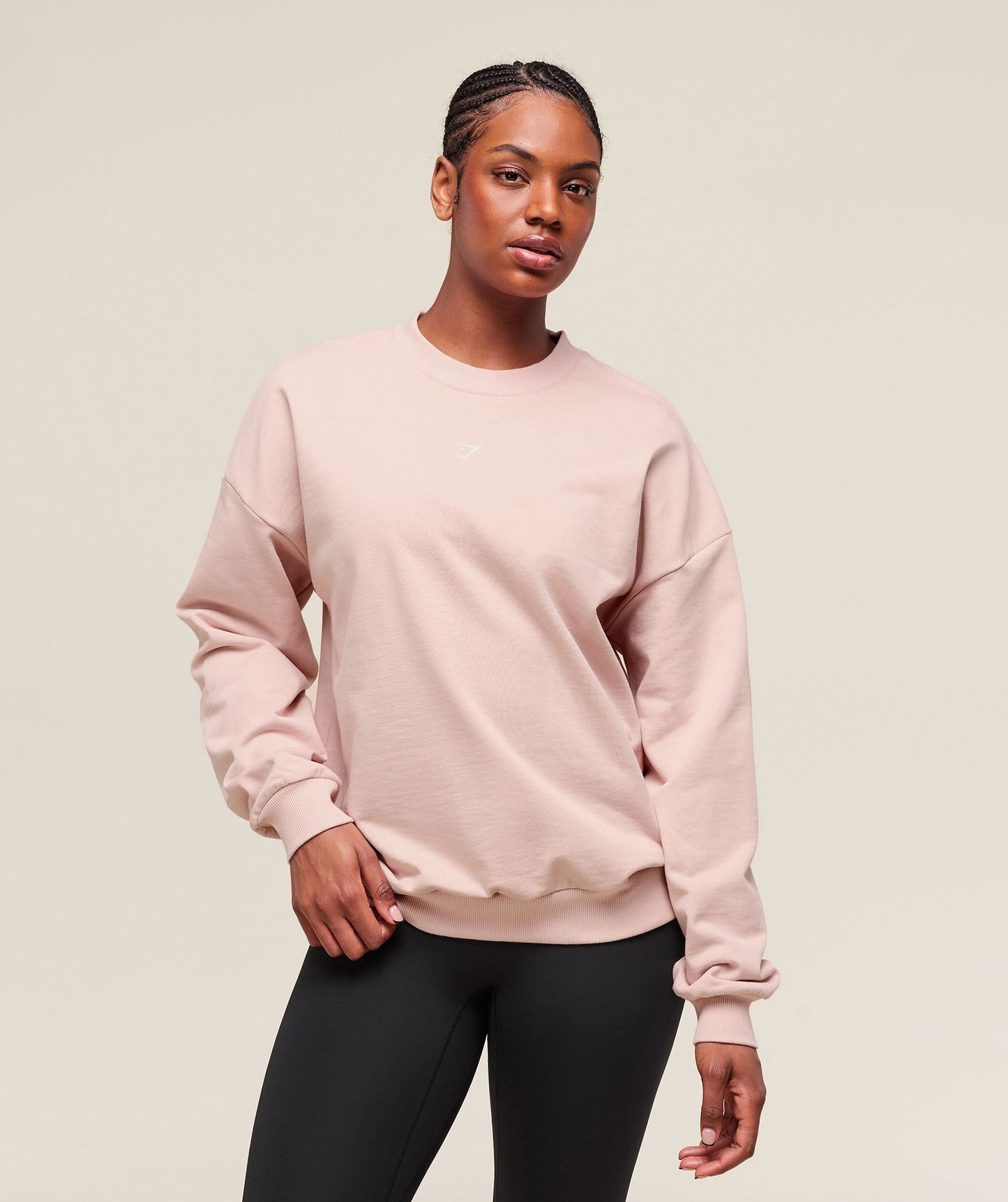 Gymshark Cherry Graphic Oversized Sweatshirt - Lift Pink