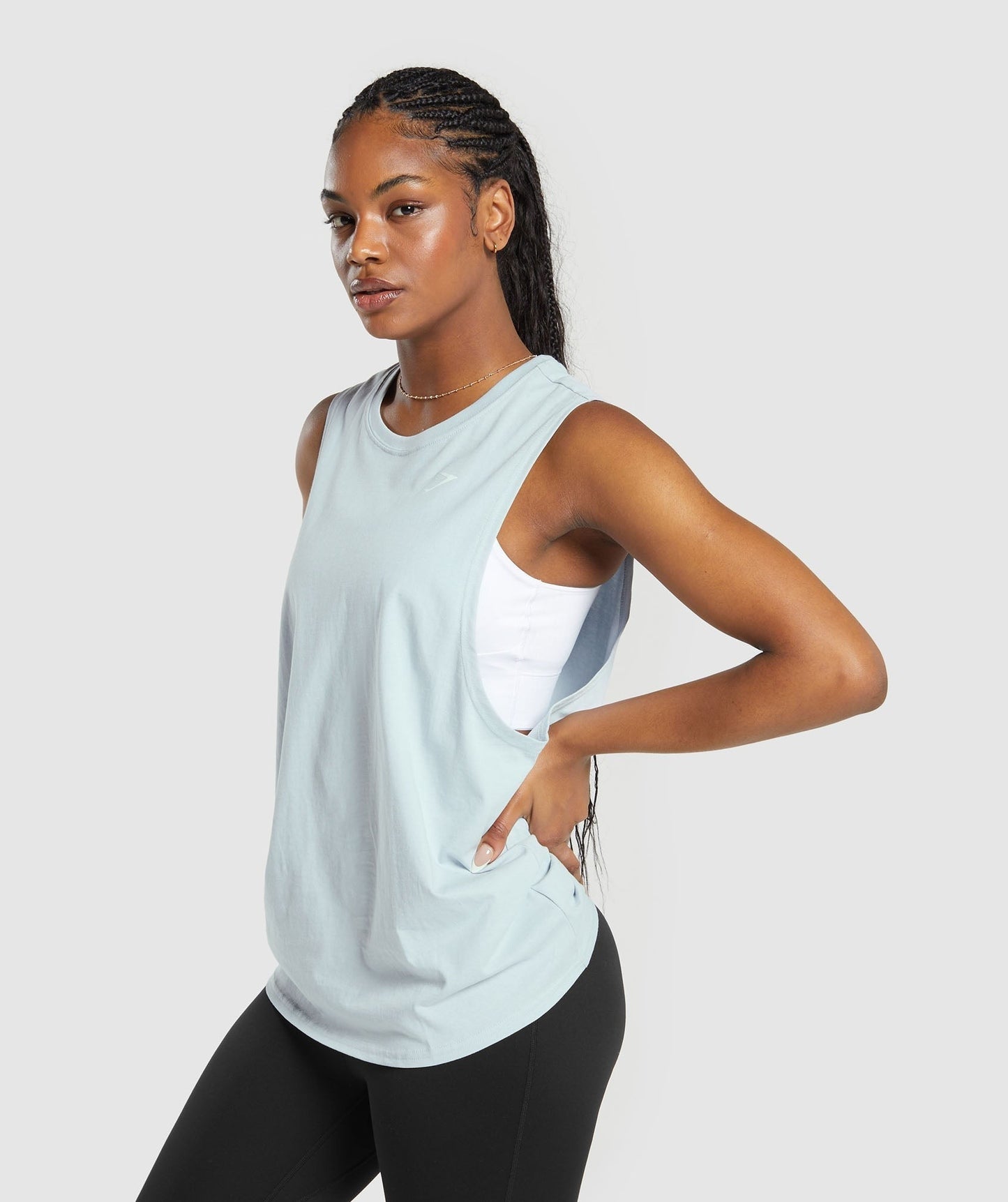 Gymshark Training Drop Arm Tank - Fresh Blue