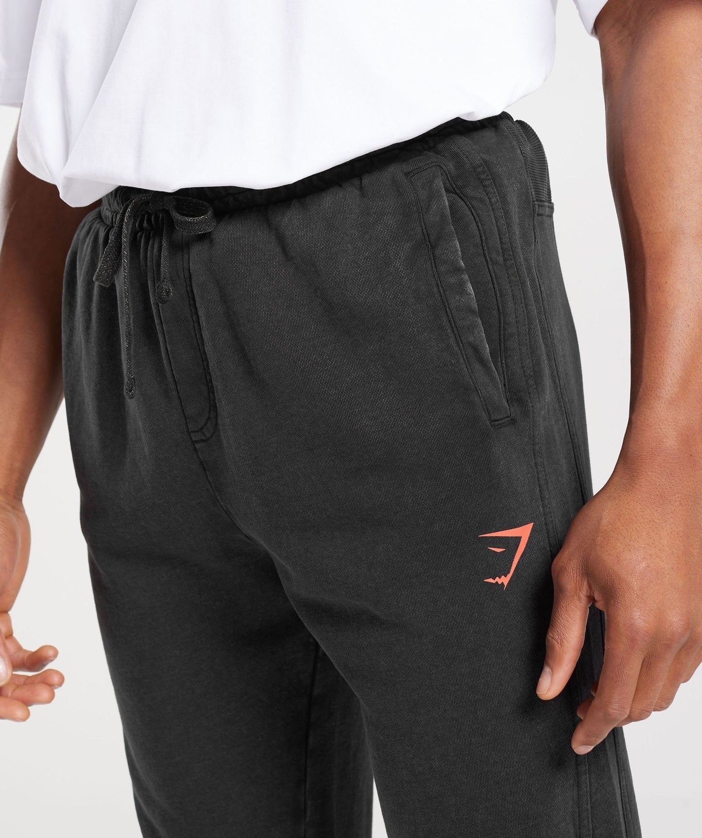 Gymshark Collegiate Joggers - Black/Acid Wash