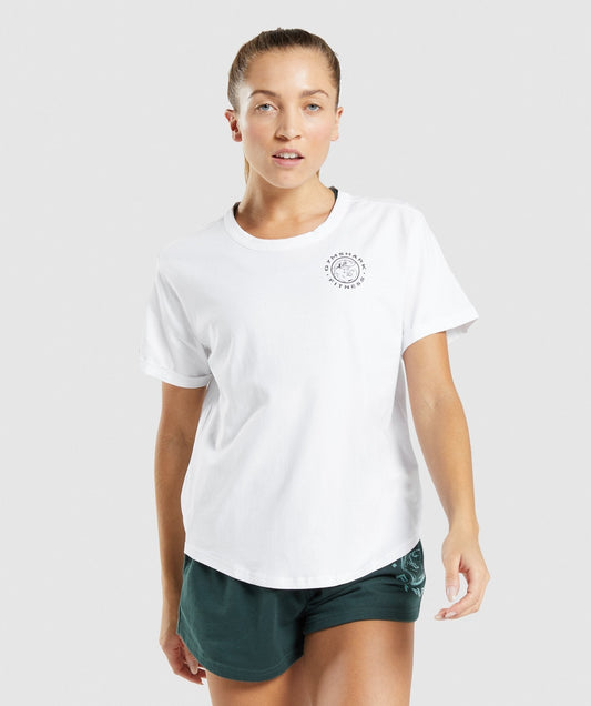 Gymshark Legacy Graphic Tee - White
