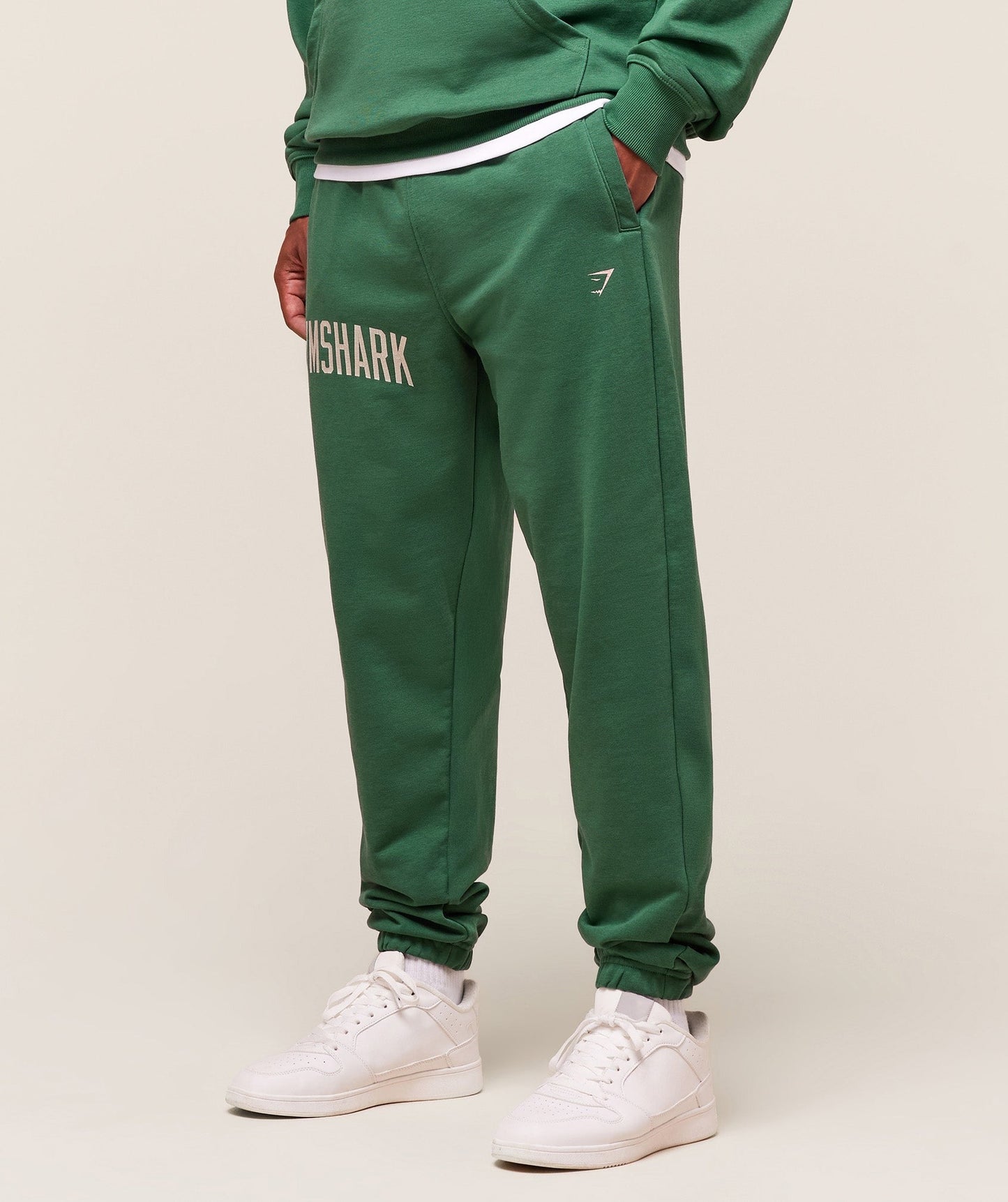 Gymshark Worn Graphic Joggers - Lift Green