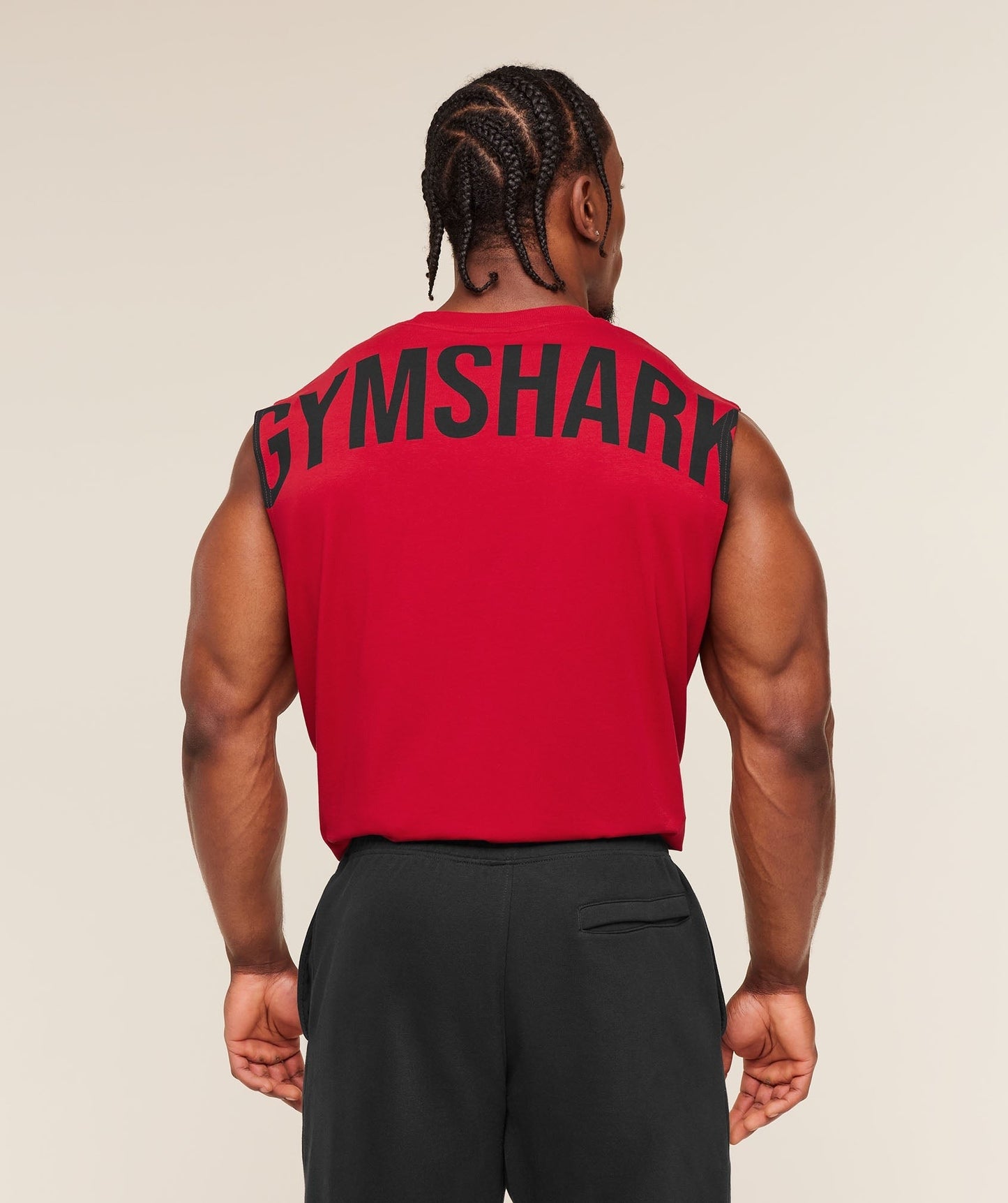 Gymshark Power Cut Off Tank - Conditioning Red