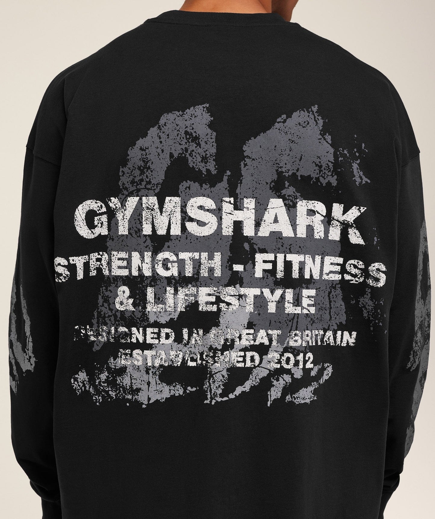 Gymshark Strength Fitness & Lifestyle Long Sleeve T-Shirt - Black