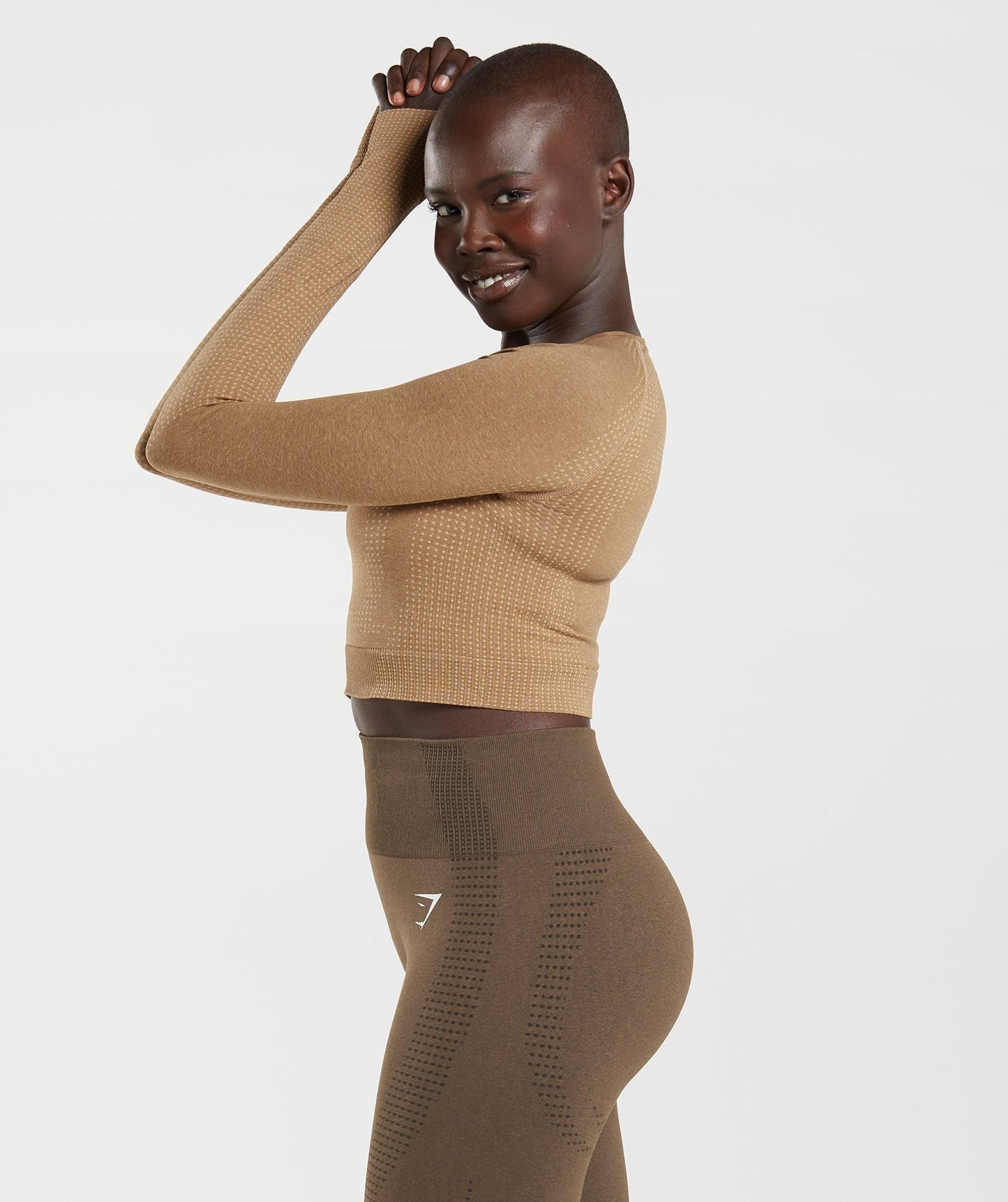Gymshark Vital Crop Top - Fawn Marl