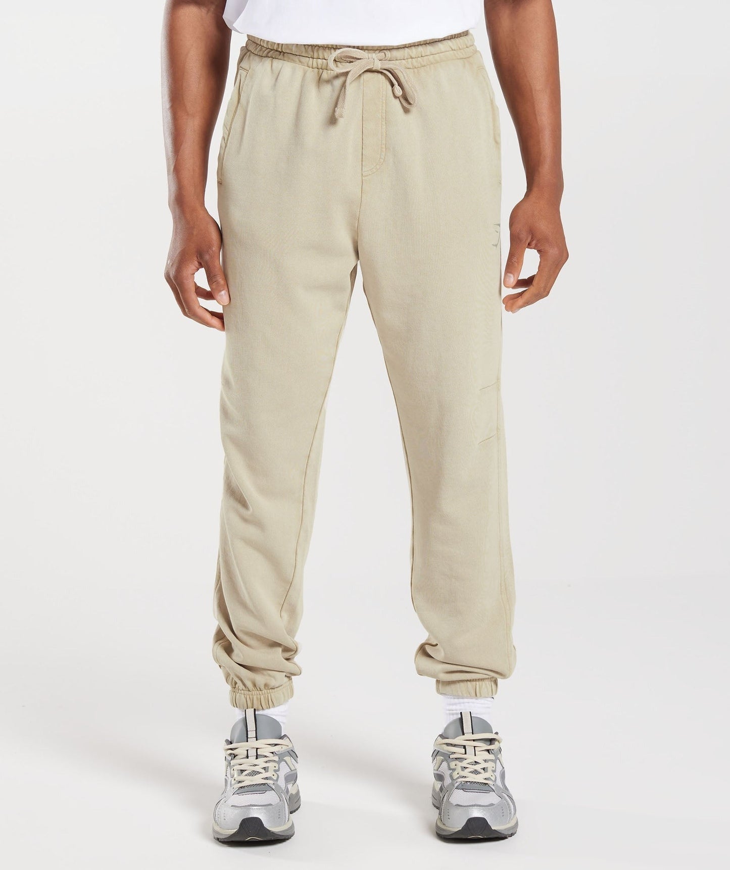 Gymshark Collegiate Joggers - Pebble Grey/Acid Wash