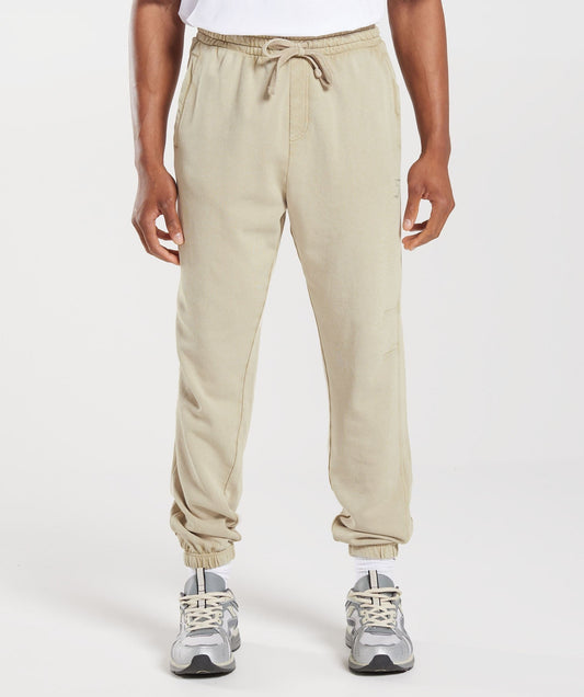 Gymshark Collegiate Joggers - Pebble Grey/Acid Wash
