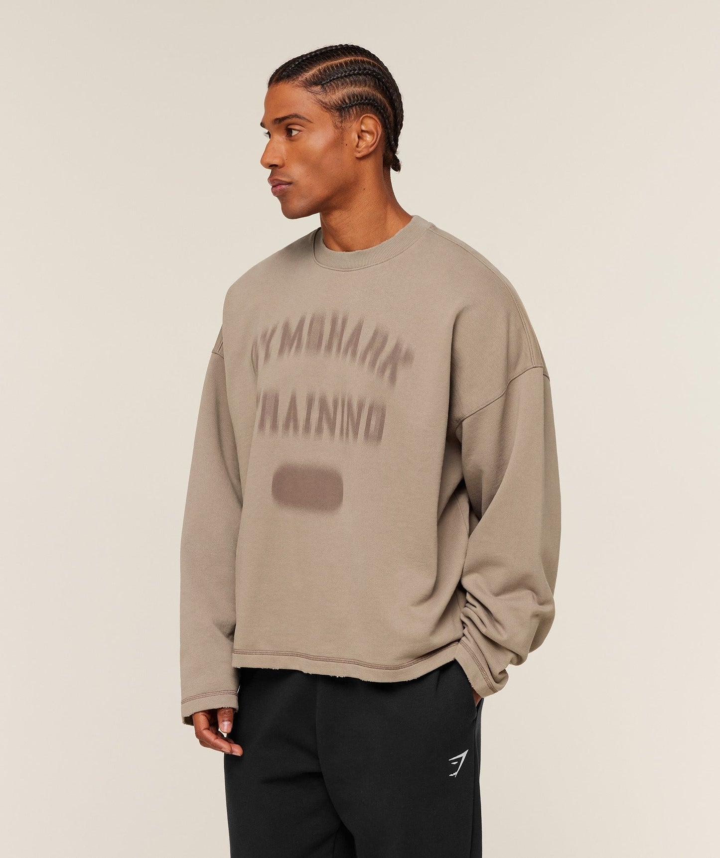 Gymshark Re-Rack Crew Neck Pullover - Lifestyle Brown