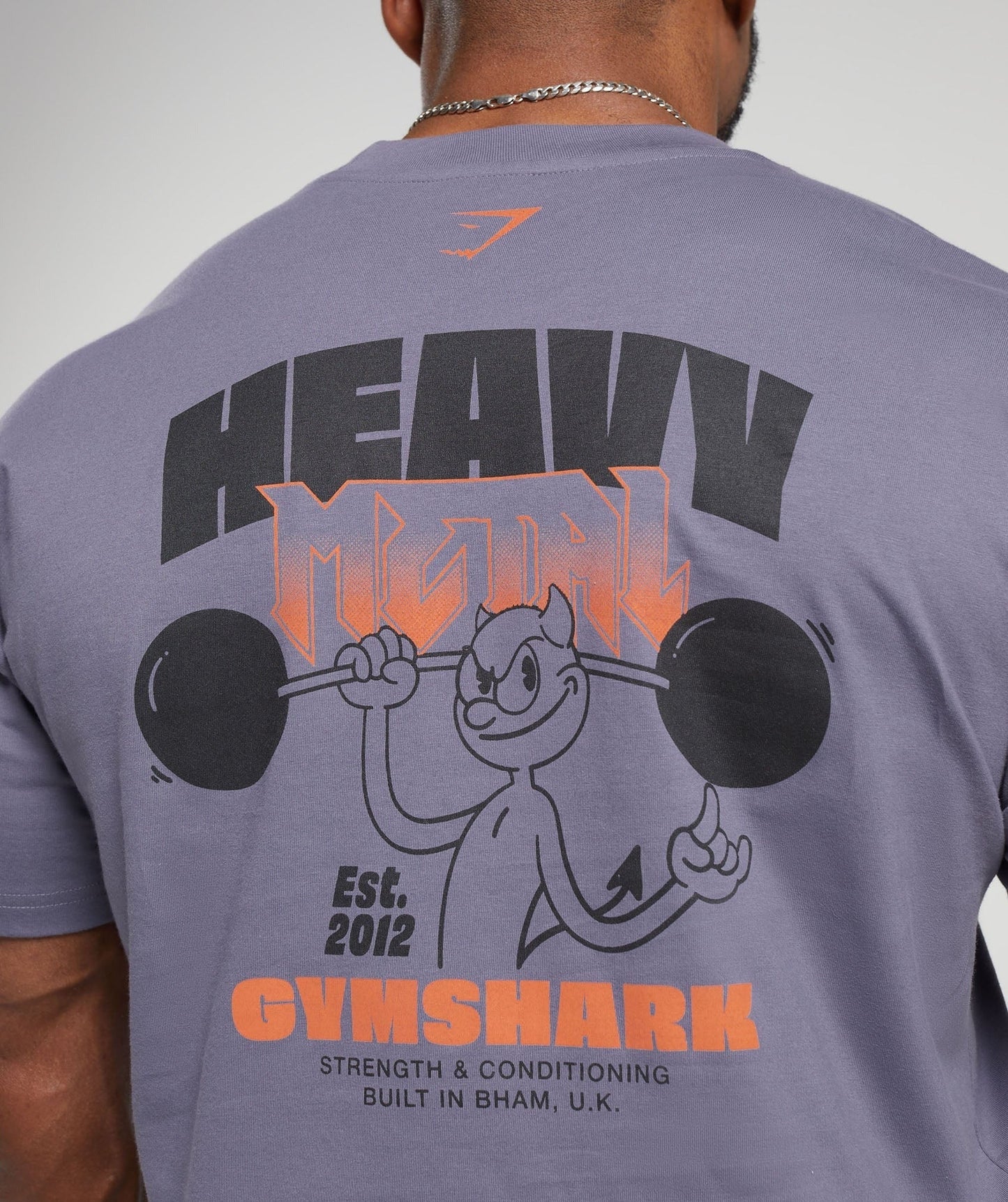 Gymshark Heavy Metal T-Shirt - Purple