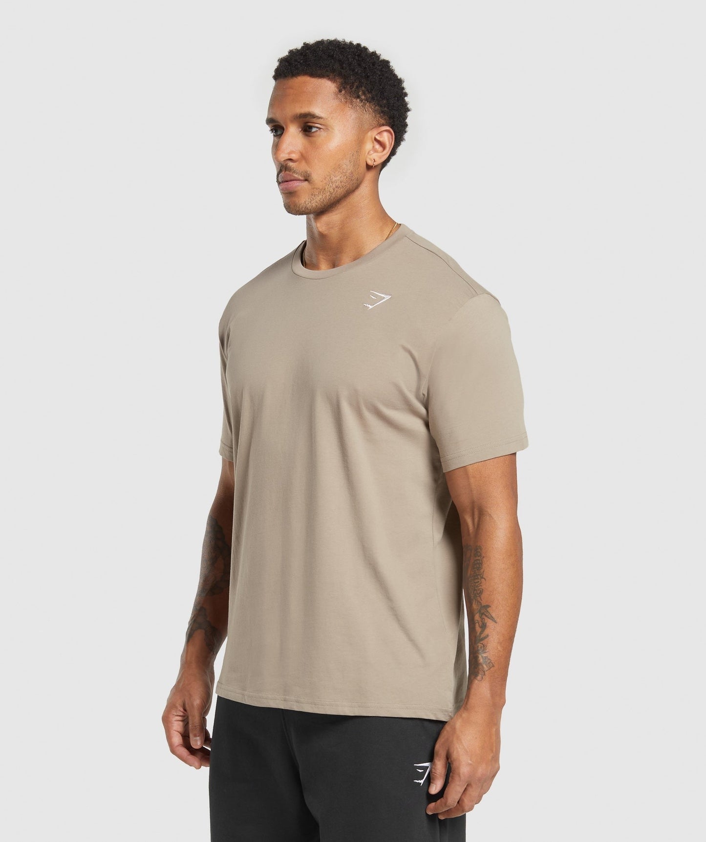 Gymshark Crest T-Shirt - Lifestyle Brown