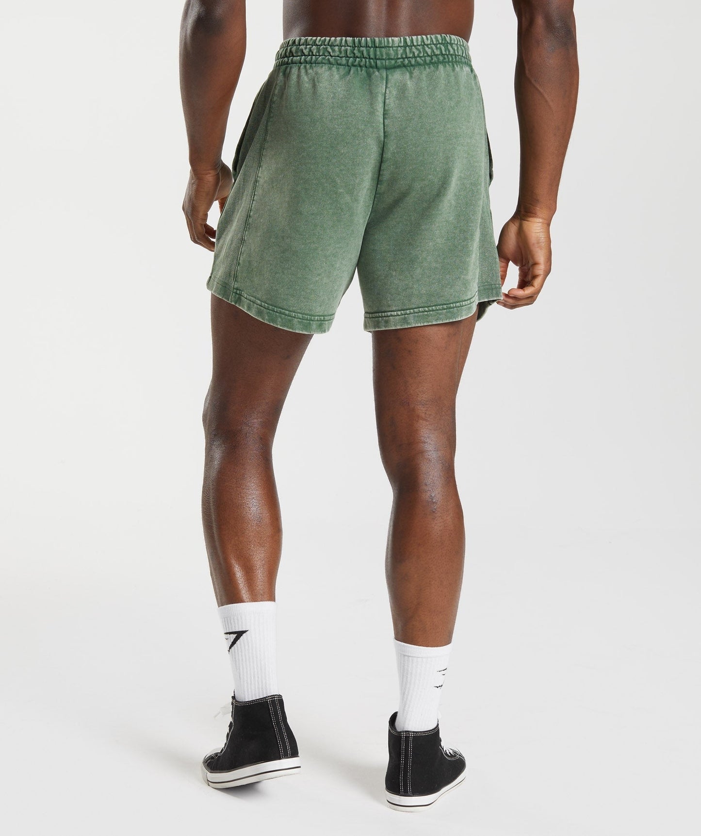 Gymshark Power Washed 5" Shorts - Iguana Green